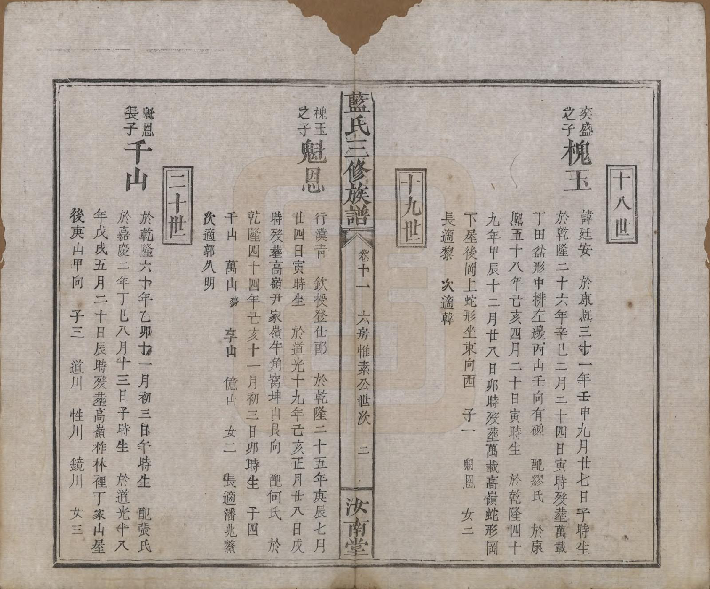 GTJP0753.蓝.福建.蓝氏三修族谱十八卷卷首一卷卷末一卷.清道光二十九年（1849）_011.pdf_第2页