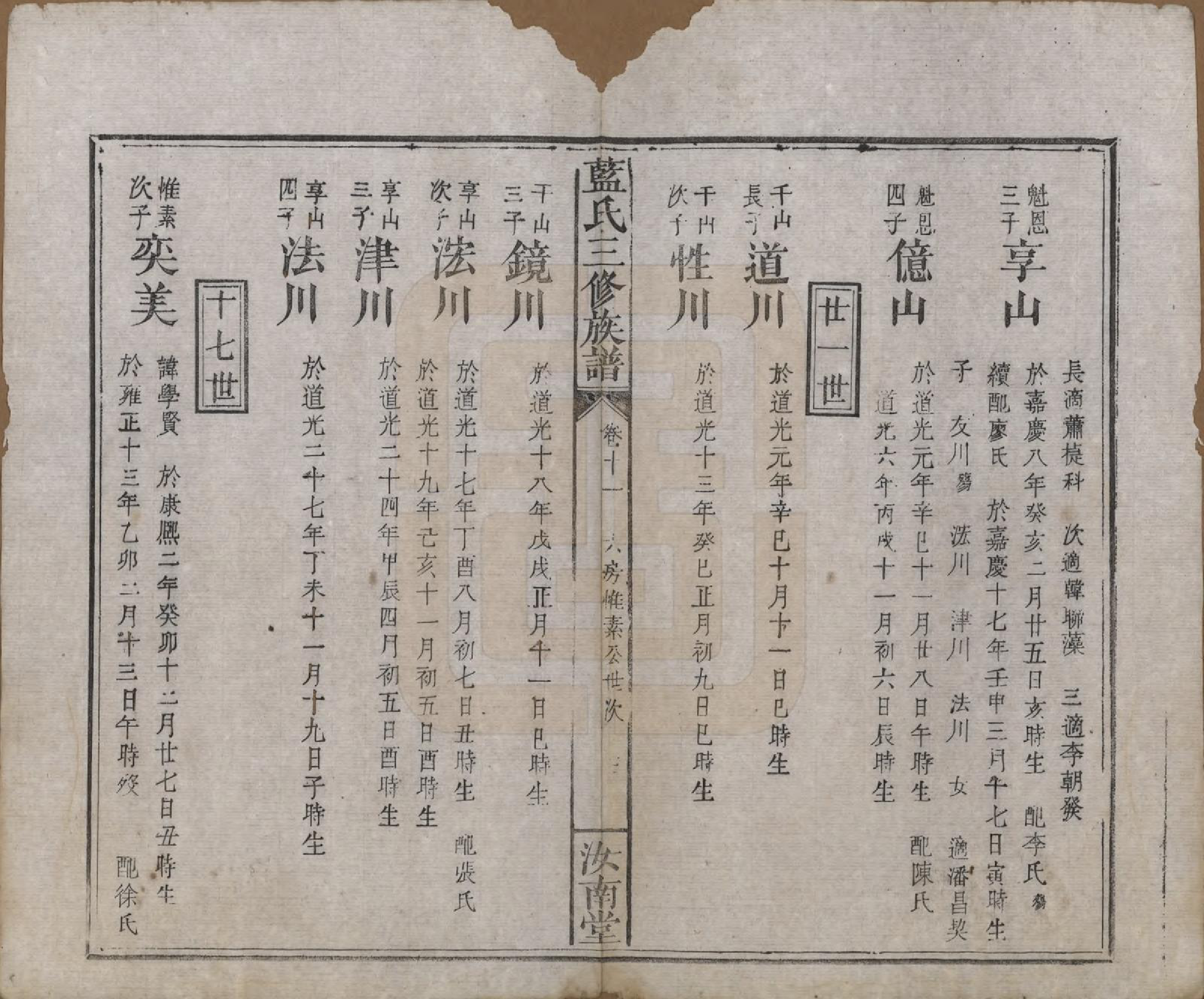 GTJP0753.蓝.福建.蓝氏三修族谱十八卷卷首一卷卷末一卷.清道光二十九年（1849）_011.pdf_第3页