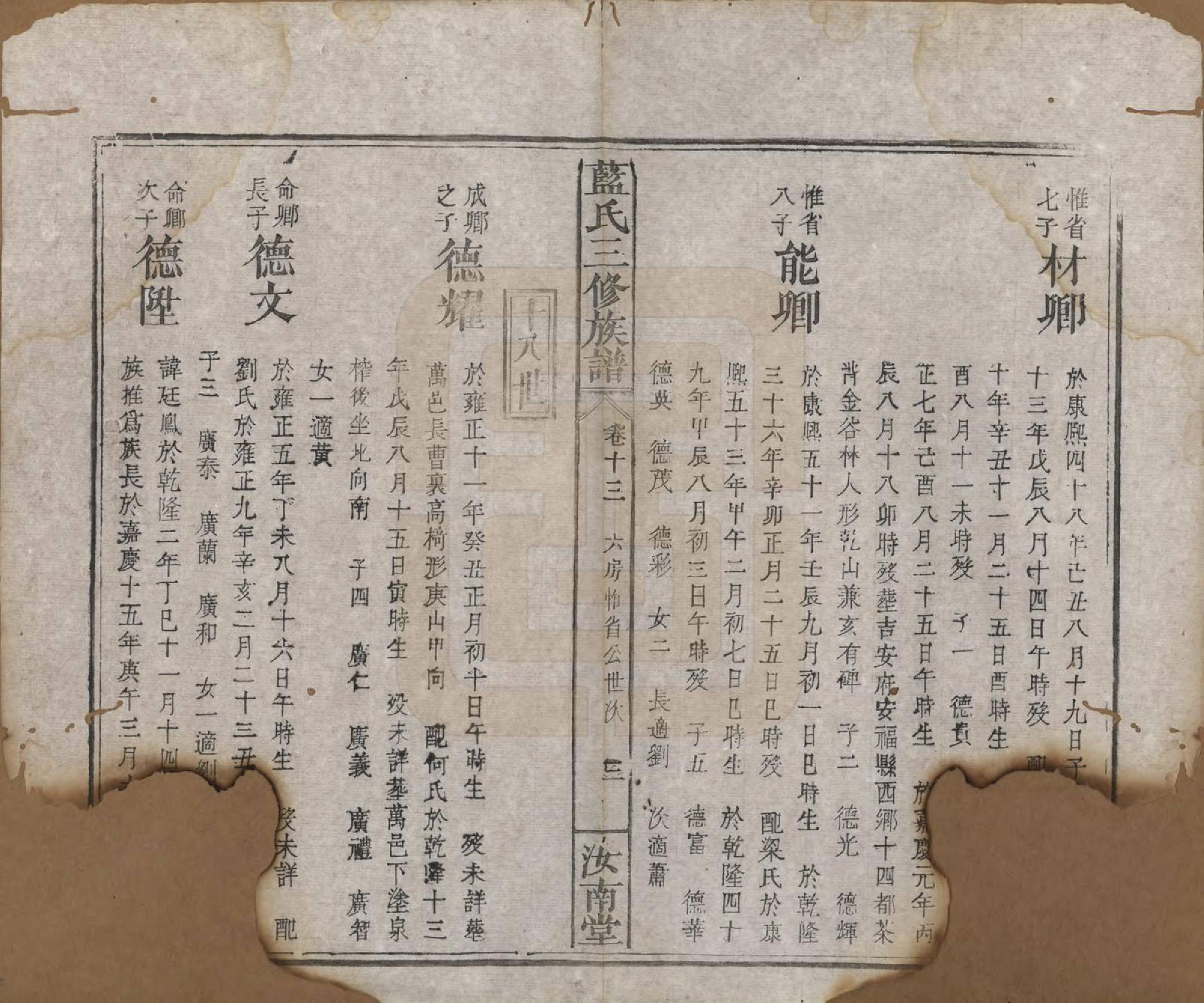 GTJP0753.蓝.福建.蓝氏三修族谱十八卷卷首一卷卷末一卷.清道光二十九年（1849）_013.pdf_第3页