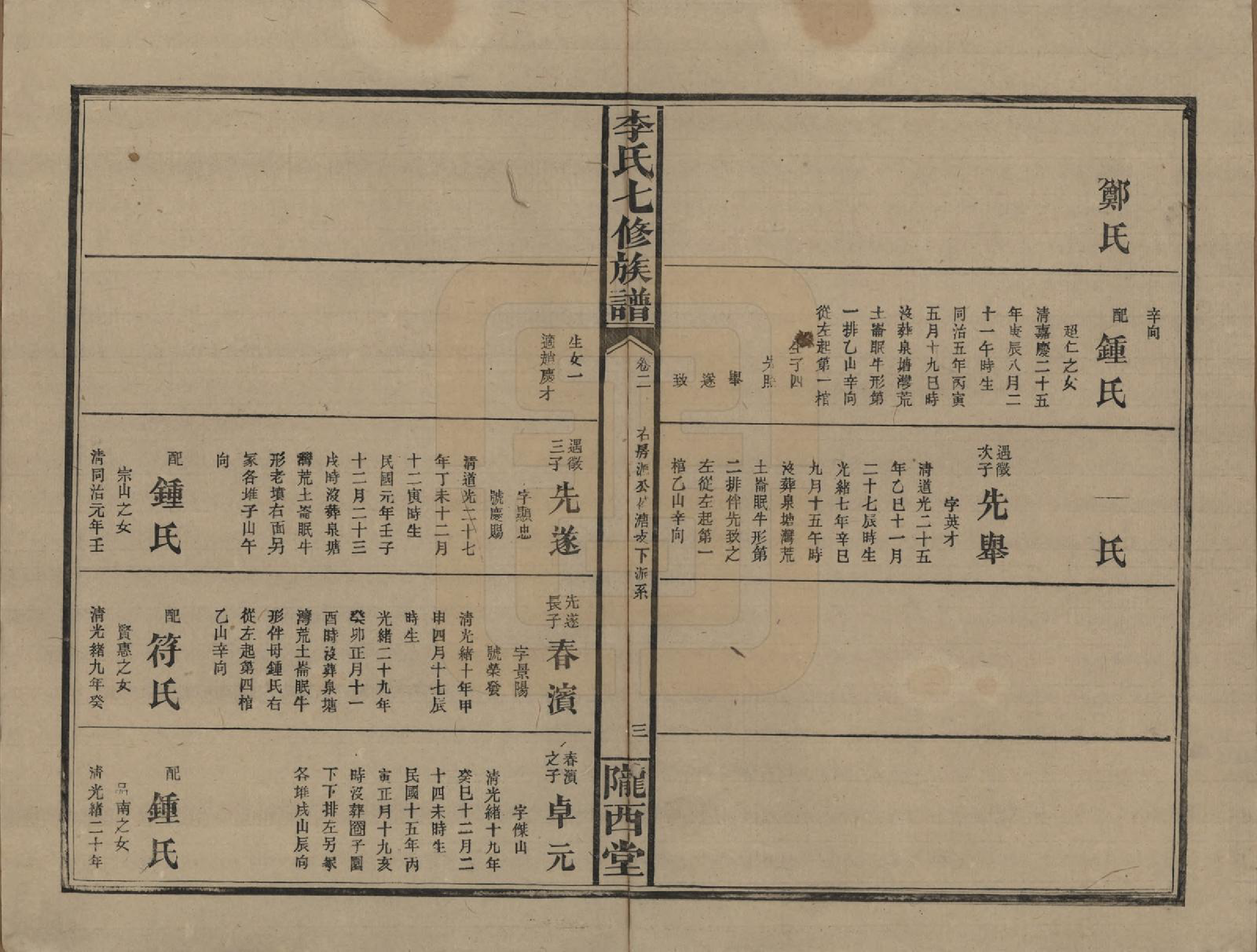 GTJP0797.李.福建长乐.李氏七修族谱五卷卷首二卷卷末一卷.民国34年（1945）_002.pdf_第3页
