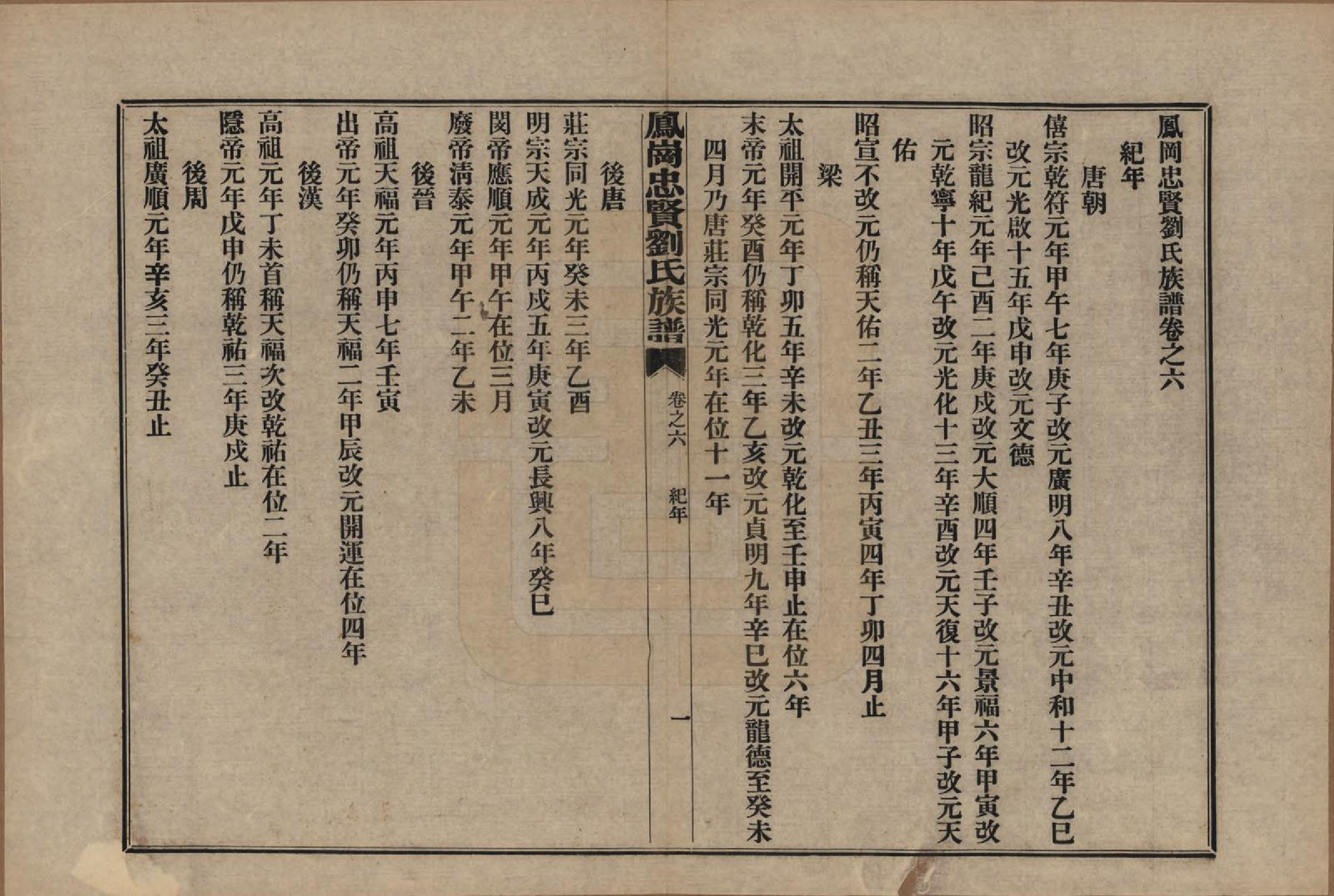 GTJP0926.刘.福建闽侯.凤岗忠贤刘氏族谱八十二卷首一卷.民国九年（1920）_006.pdf_第1页