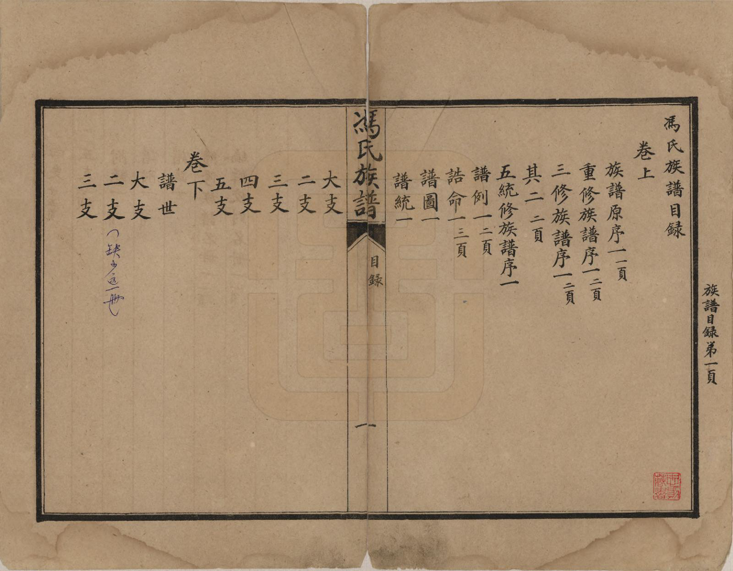 GTJP0345.冯.山东东平迁河北丰润冯氏.冯氏族谱.民国间[1912-1949]_001.pdf_第2页