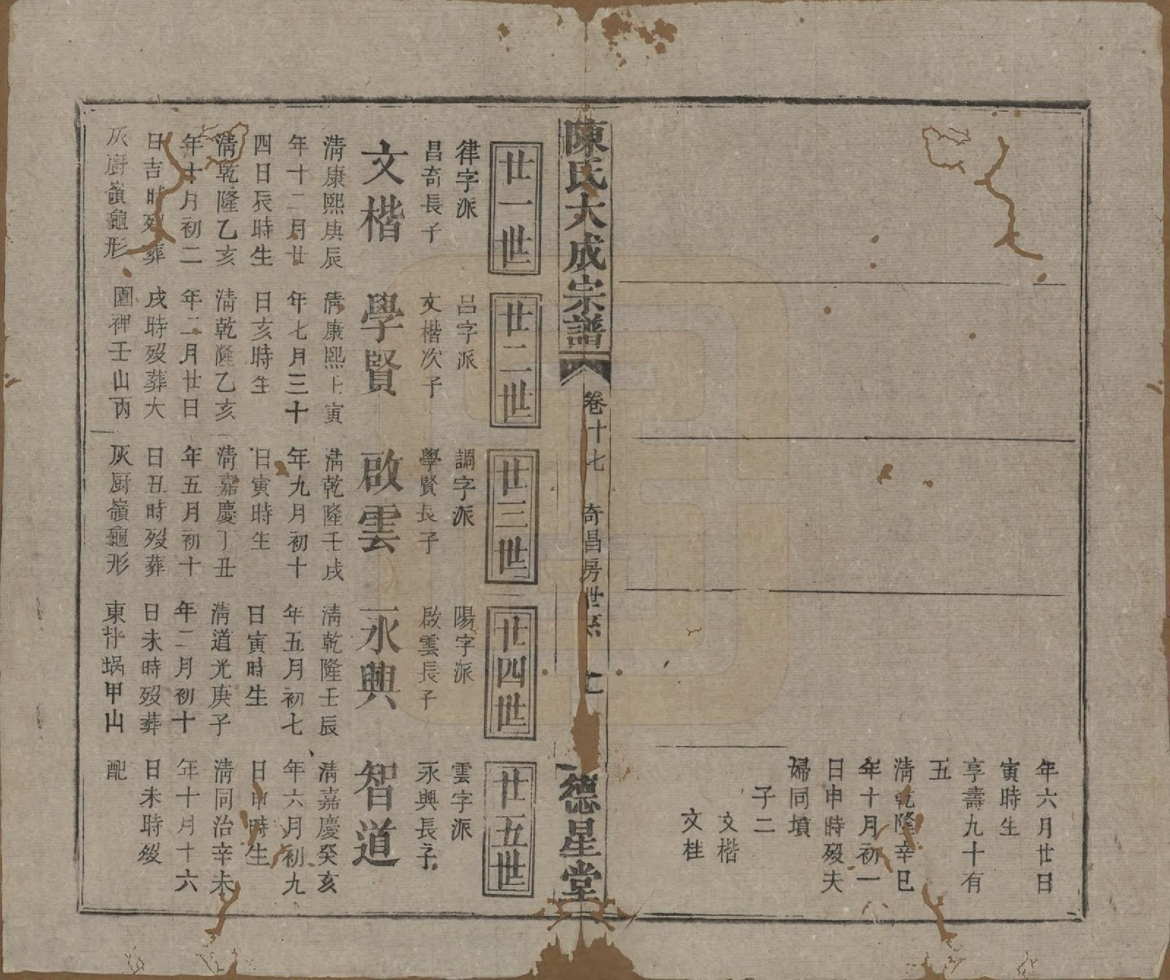 GTJP0205.陈.河南许昌.陈氏大成宗谱三十三卷.清光绪十四年（1888）_217.pdf_第2页