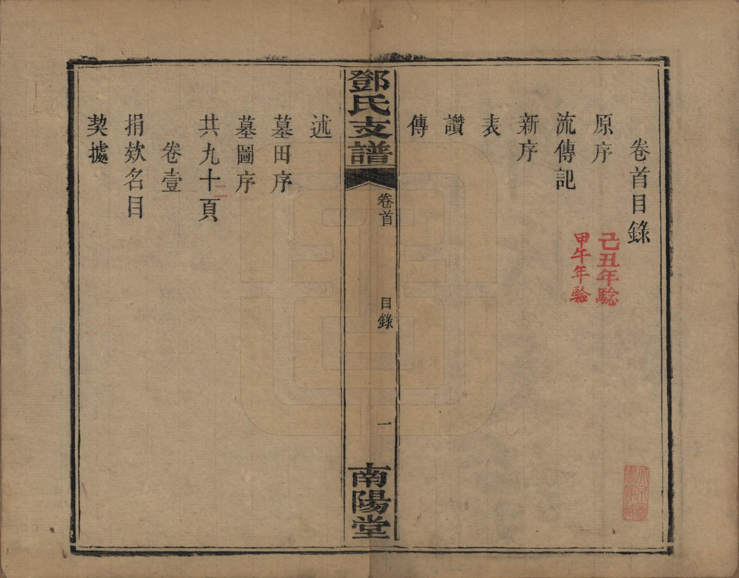 GTJP0281.邓.河南南阳.南阳邓氏支谱五卷首一卷.清光绪九年（1883）_001.pdf_第2页