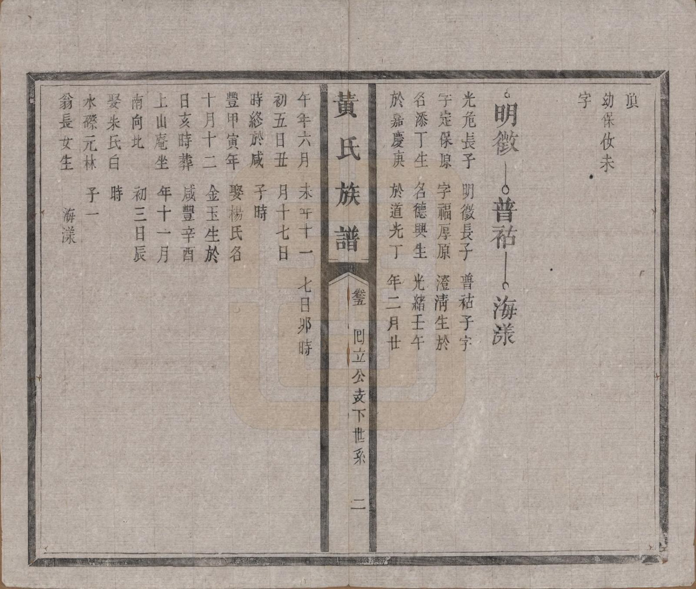 GTJP0617.黄.河南.黄氏族谱五卷首一卷末一卷.清光绪八年（1882）_005.pdf_第2页