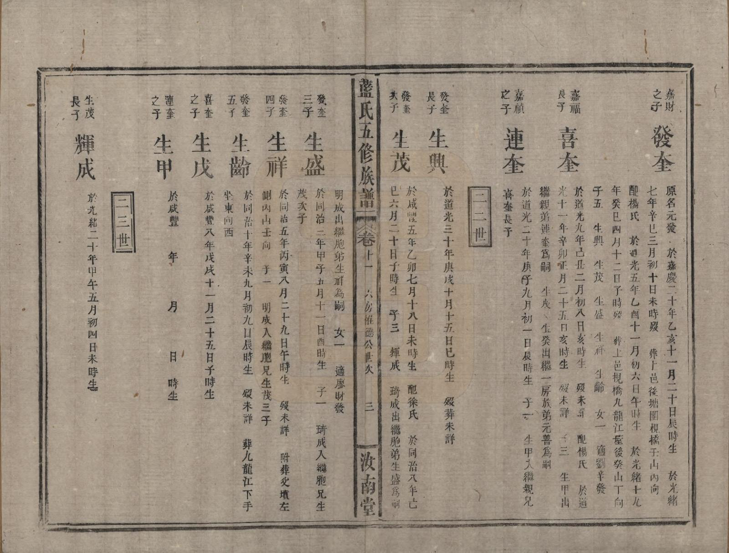 GTJP0754.蓝.河南汝南.蓝氏五修族谱十四卷卷首一卷卷末一卷.清光绪二十六年（1900）_011.pdf_第3页