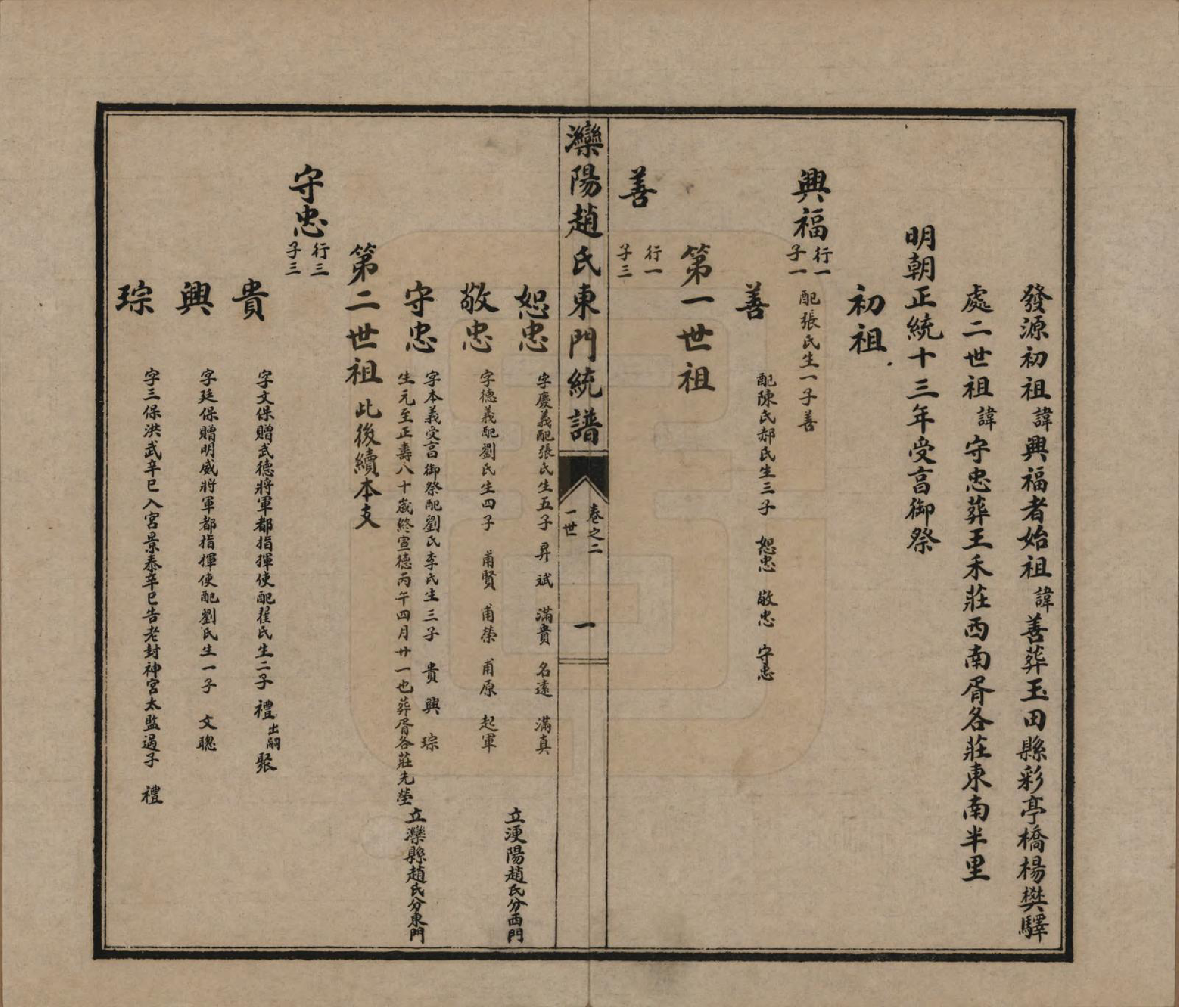 GTJP2211.赵.河北唐山.滦阳赵氏东门统谱六卷.民国二十一年（1932）_002.pdf_第2页