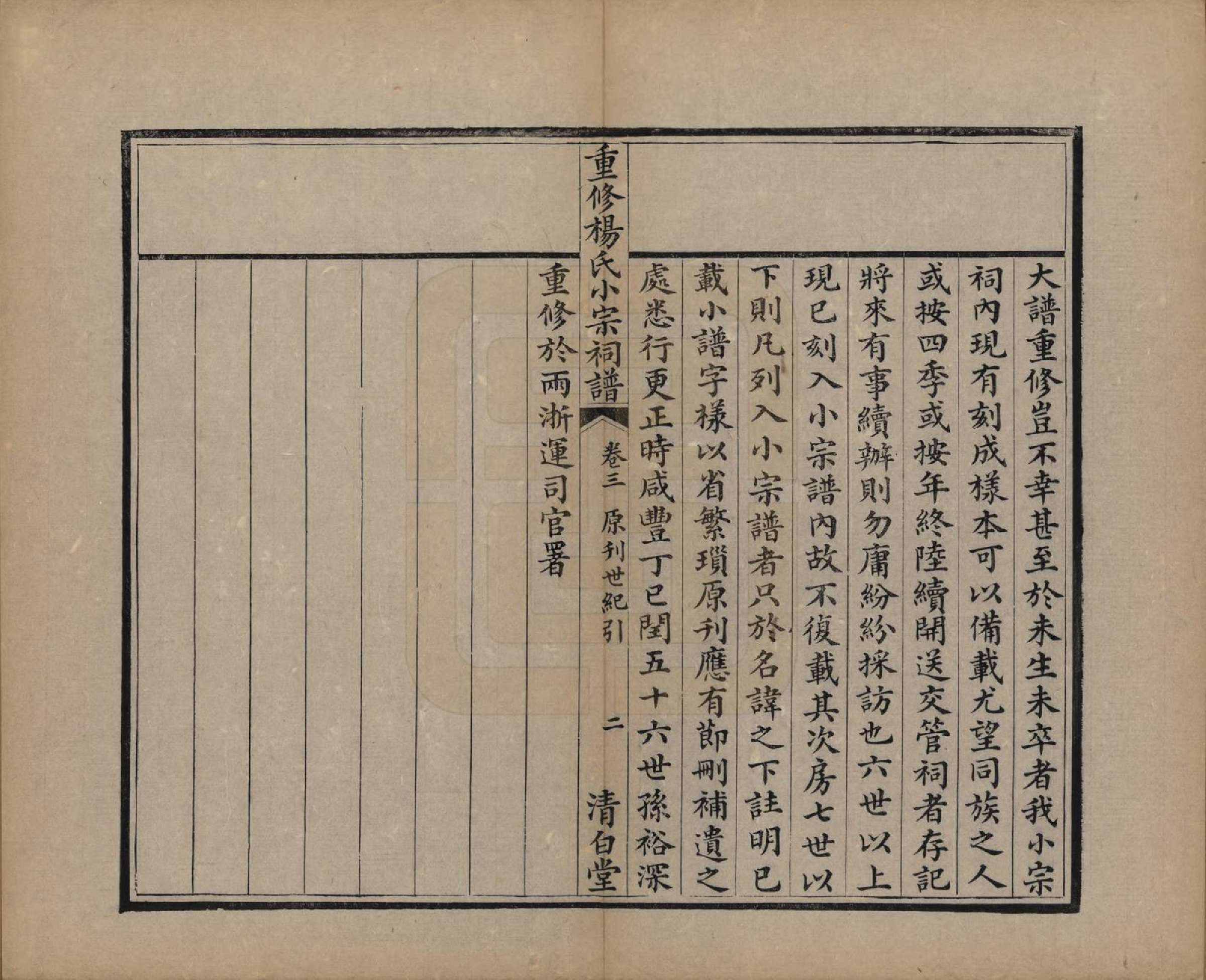 GTJP1993.杨.贵州平越.重修杨氏小宗祠谱五卷.清咸丰七年（1857）_003.pdf_第3页