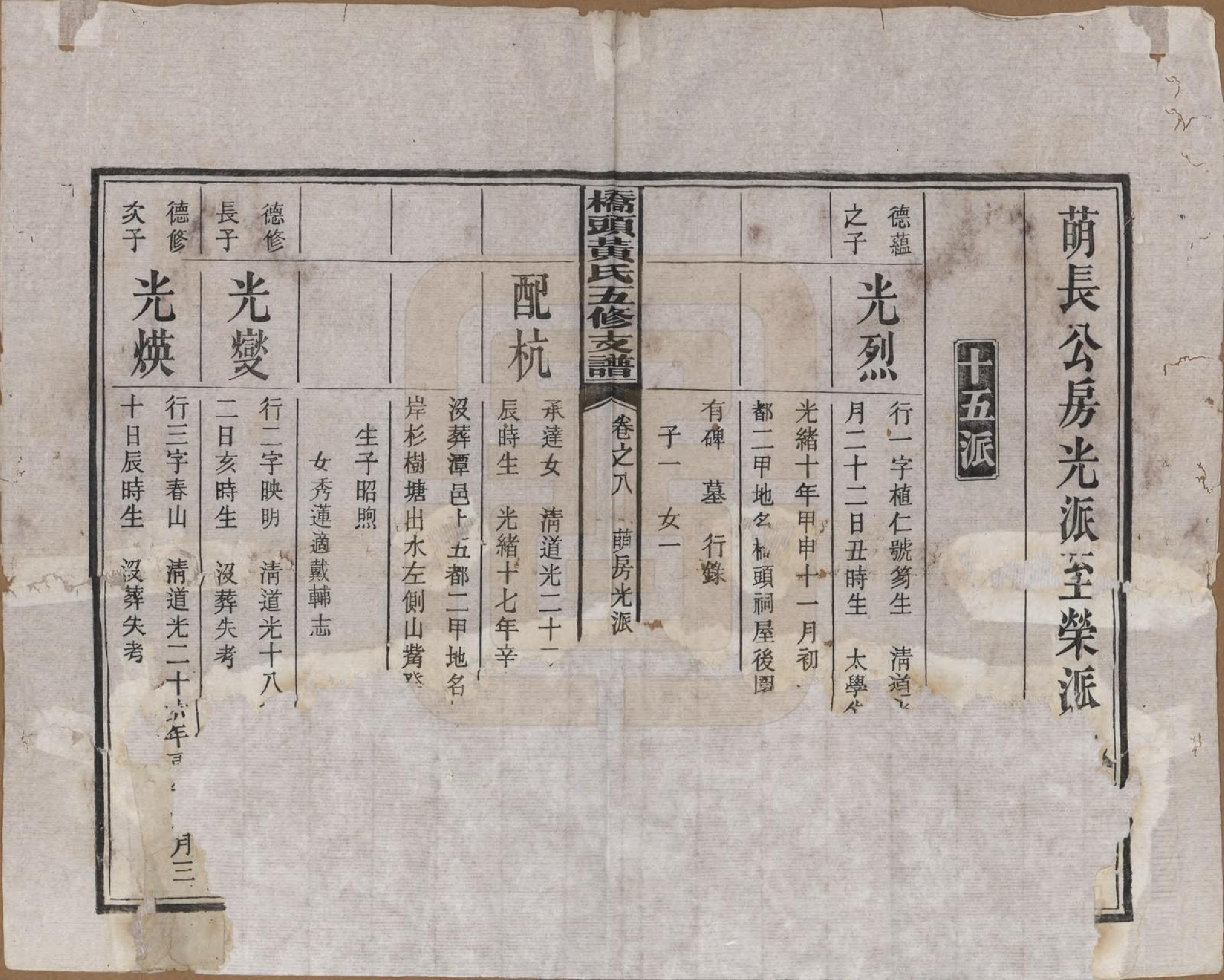 GTJP0590.黄.湘潭桥头黄氏五修支谱二十卷.民国三十年（1941）_008.pdf_第2页