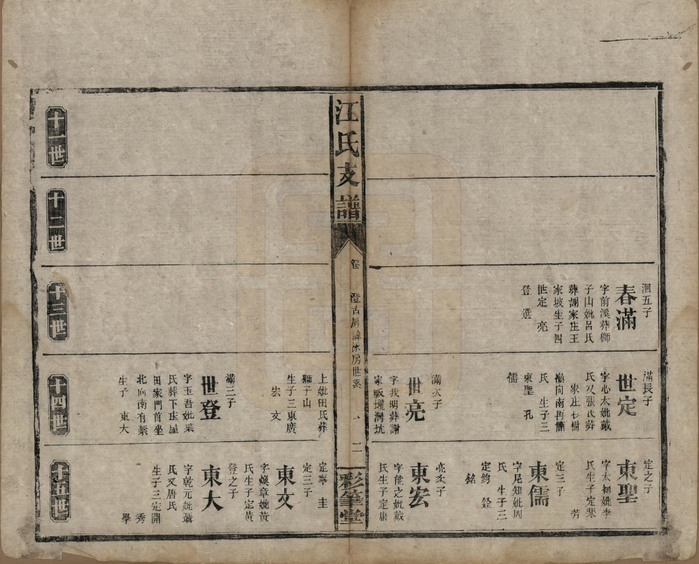 GTJP0663.江.江氏支谱.民国22年[1933]_009.pdf_第2页