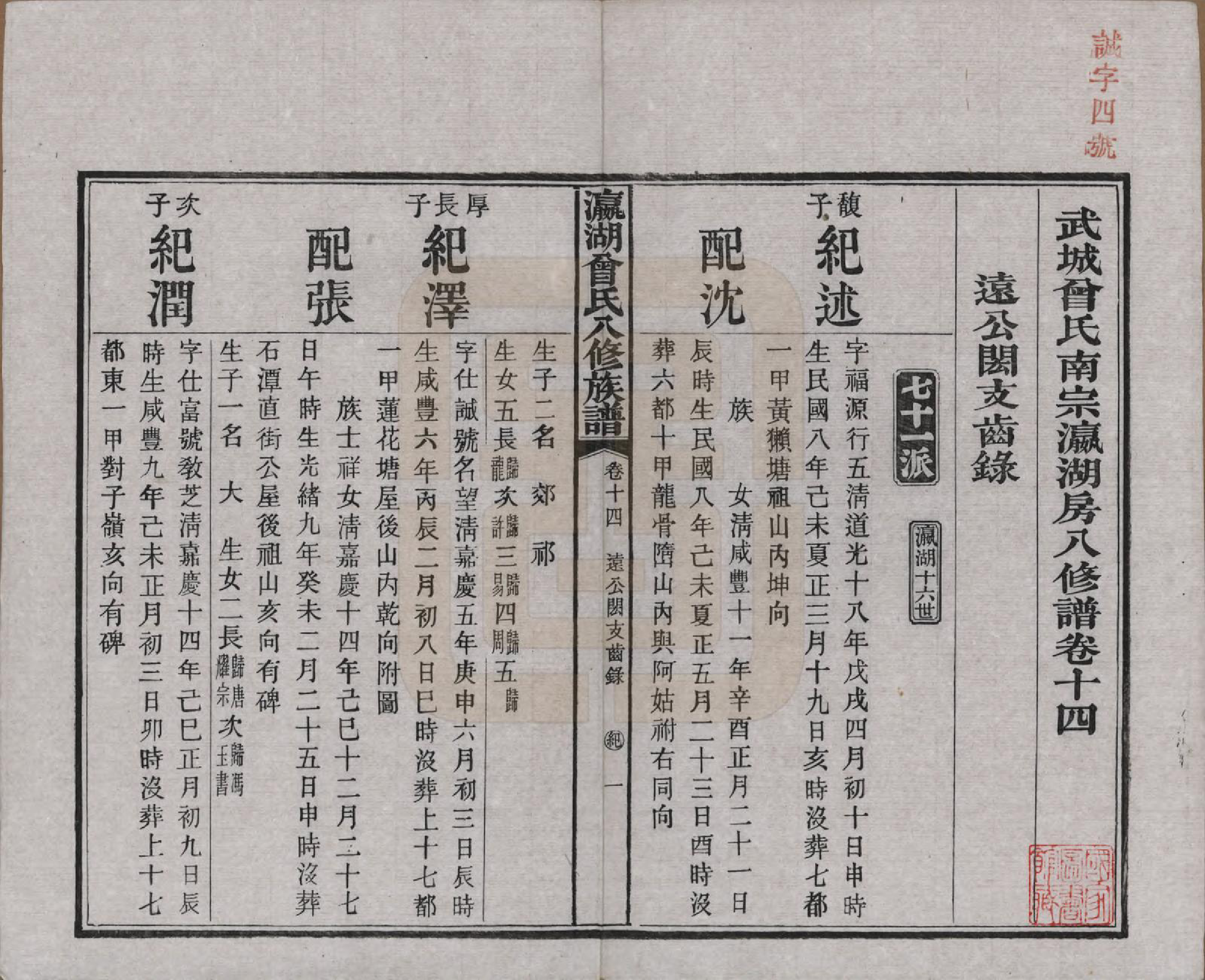 GTJP0076.曾.湖南.瀛湖曾氏八修族谱.民国20年[1931]_014.pdf_第2页