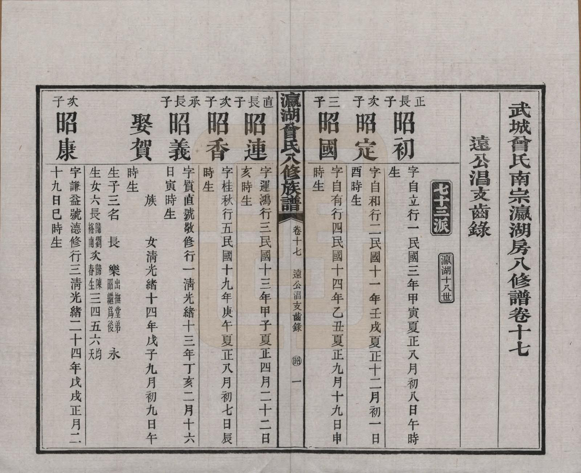 GTJP0076.曾.湖南.瀛湖曾氏八修族谱.民国20年[1931]_017.pdf_第1页