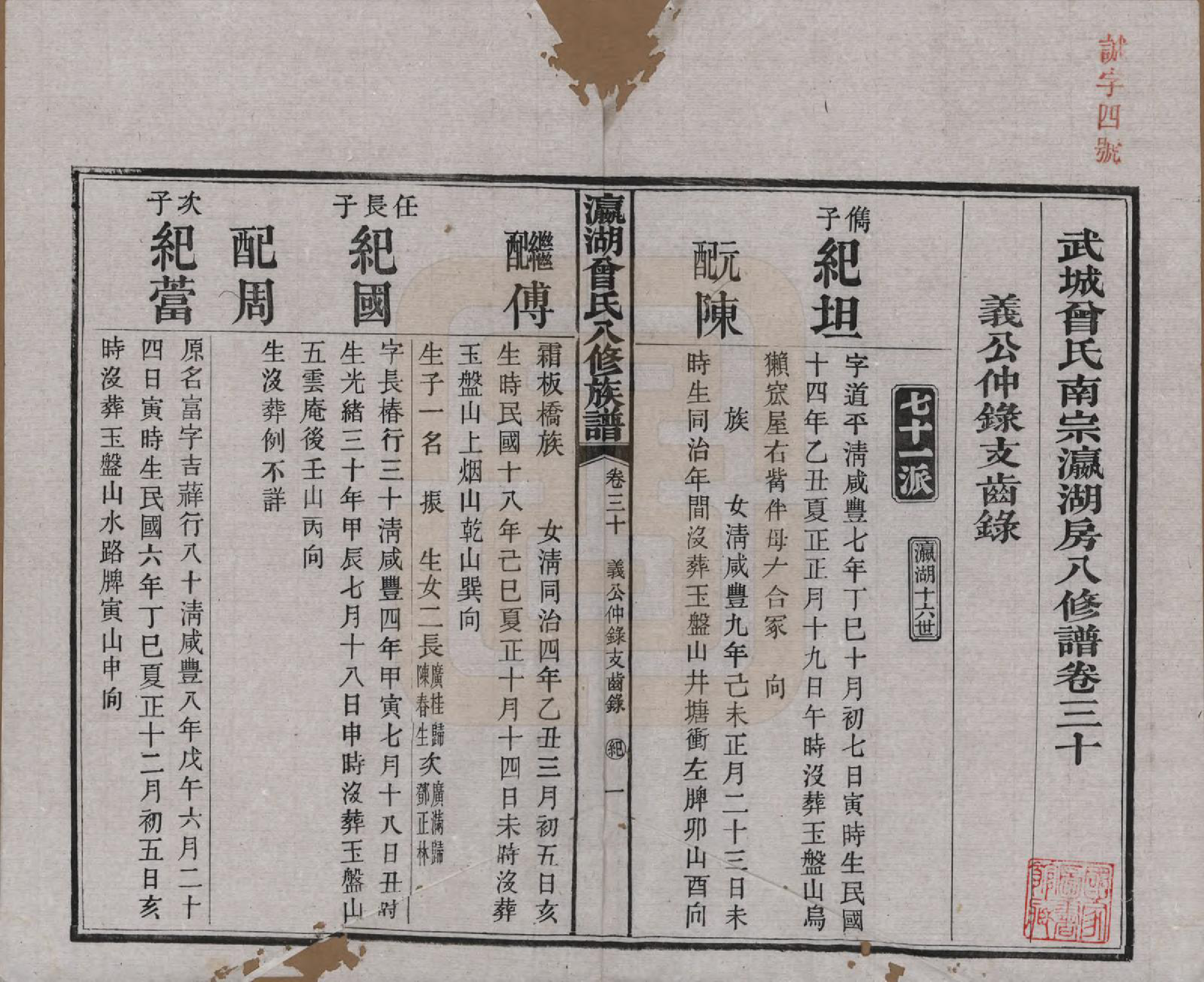 GTJP0076.曾.湖南.瀛湖曾氏八修族谱.民国20年[1931]_030.pdf_第2页