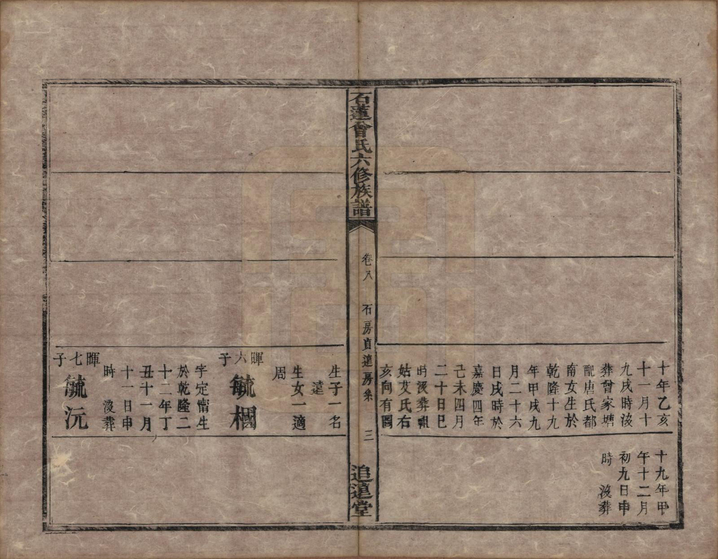 GTJP0088.曾.湖南湘潭.石莲曾氏六修族谱三十二卷首一卷末一卷.清同治五年（1866）_008.pdf_第3页