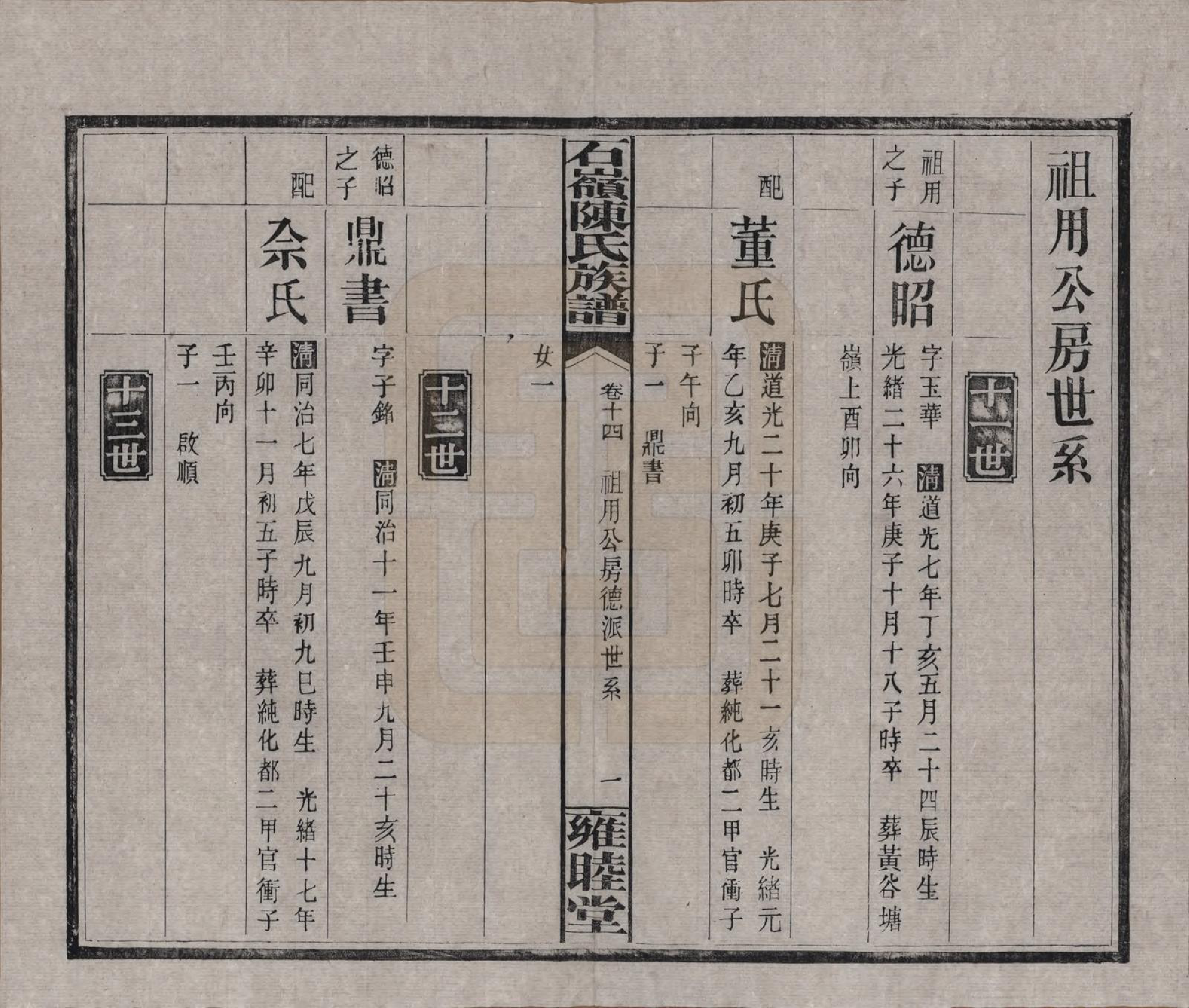 GTJP0168.陈.湖南长沙.石岭陈氏族谱.民国五年(1916)_014.pdf_第1页
