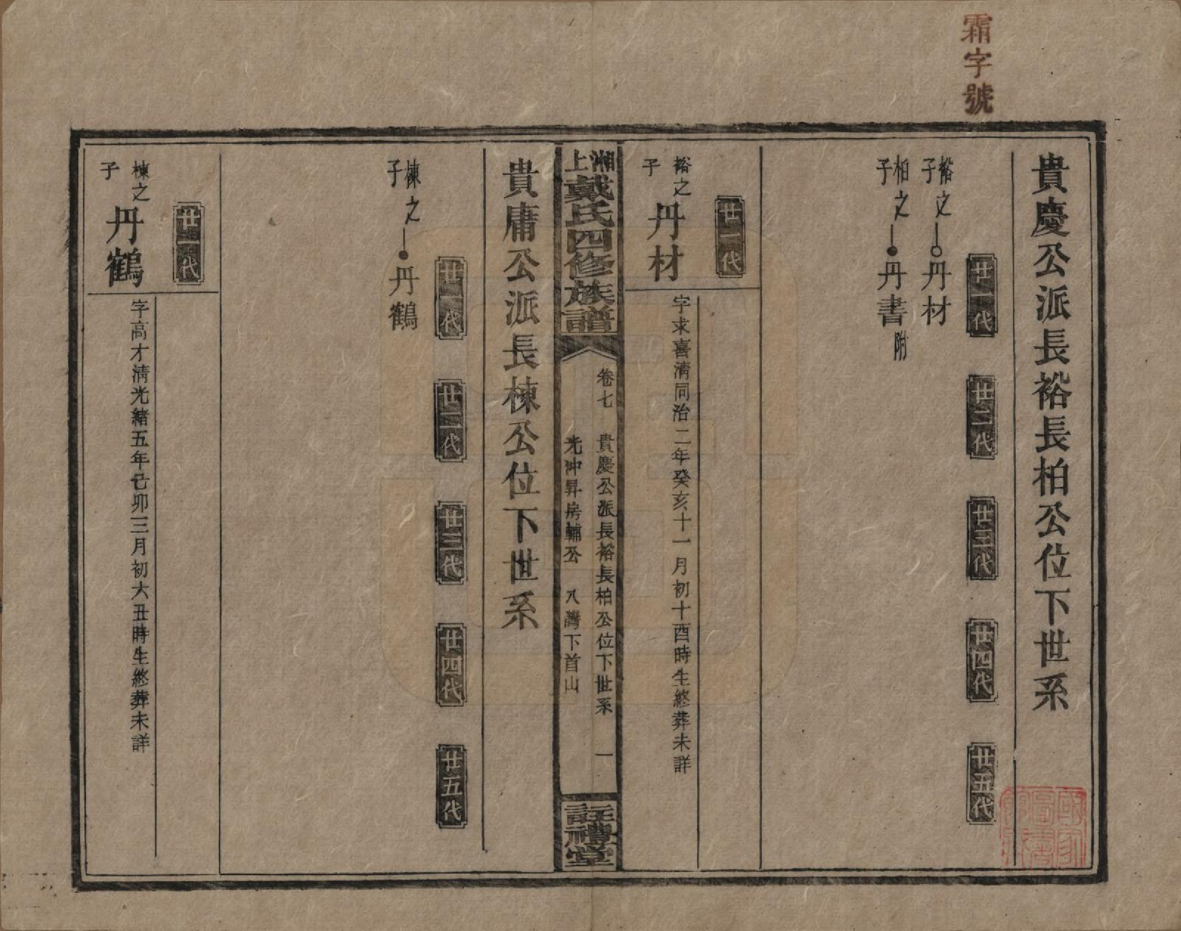 GTJP0254.戴.湖南湘乡.湘上戴氏四修族谱.民国32年[1943]_007.pdf_第1页
