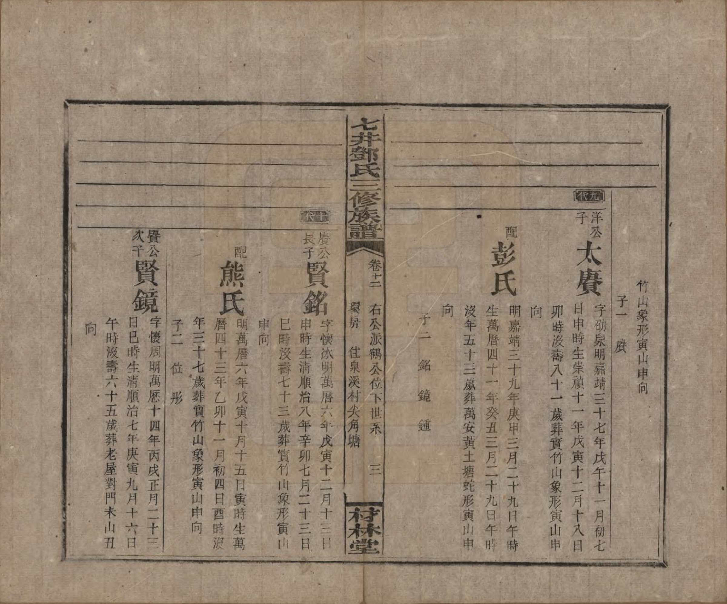 GTJP0279.邓.湖南邵阳.邵东七井邓氏大宗三修族谱二十卷卷首二卷卷末一卷.民国十四年（1925）_013.pdf_第3页