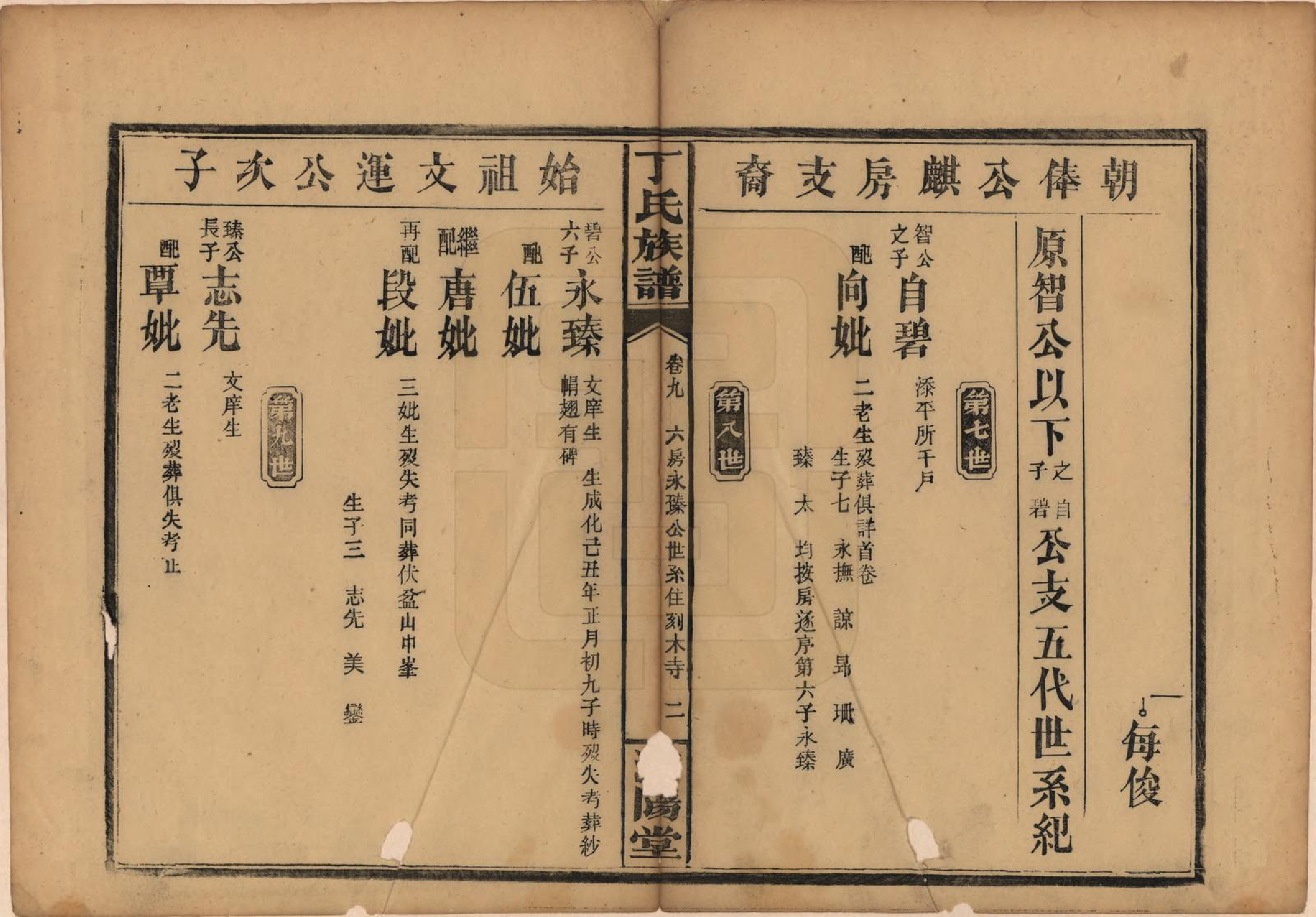 GTJP0285.丁.湖南石门.湖南石门县丁氏续修族谱十二卷卷首一卷.民国二十七年（1938）_009.pdf_第2页