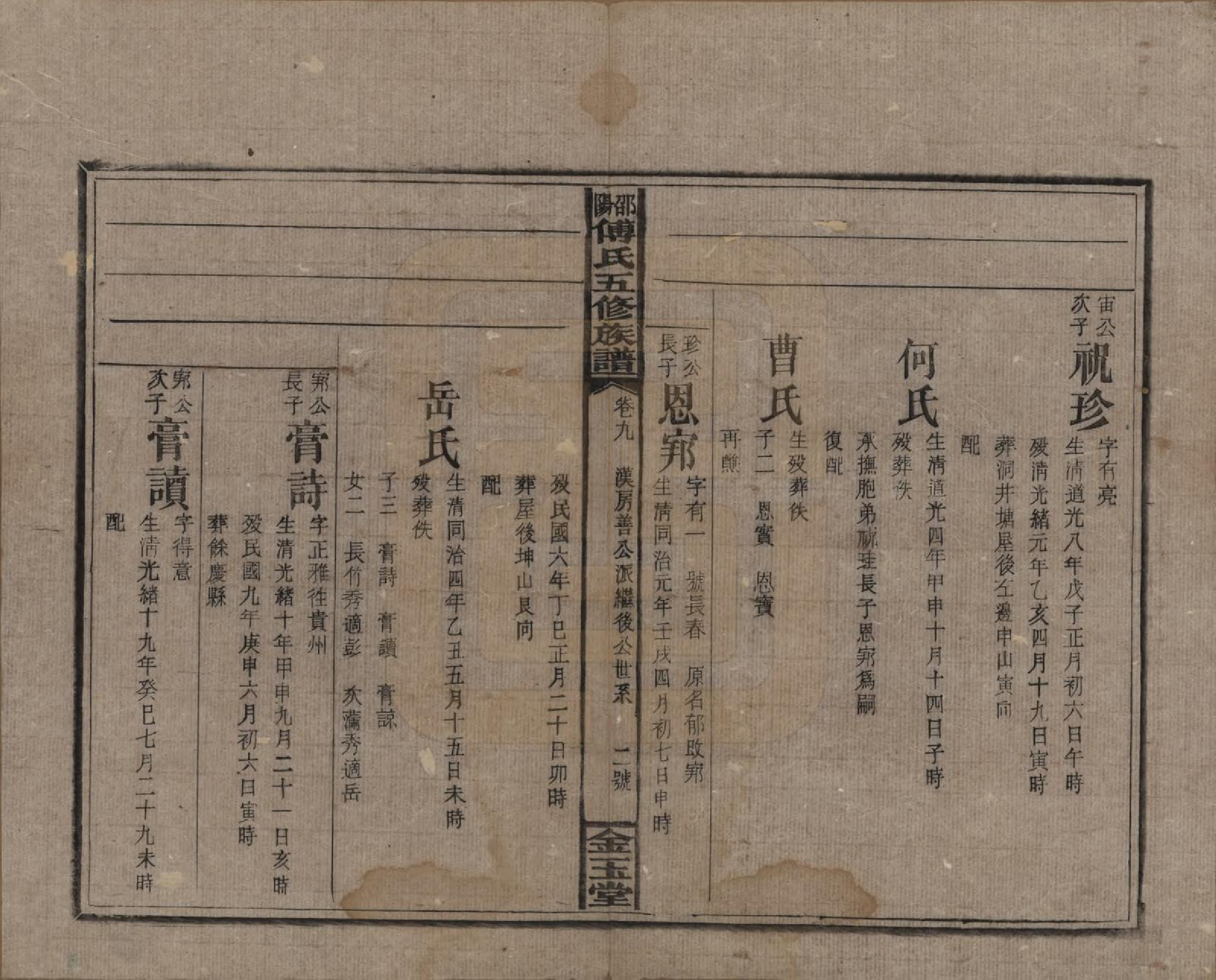 GTJP0366.傅.湖南邵阳.邵阳傅氏五修族谱十四卷又五卷卷首二卷.民国十七年（1928）_009.pdf_第3页