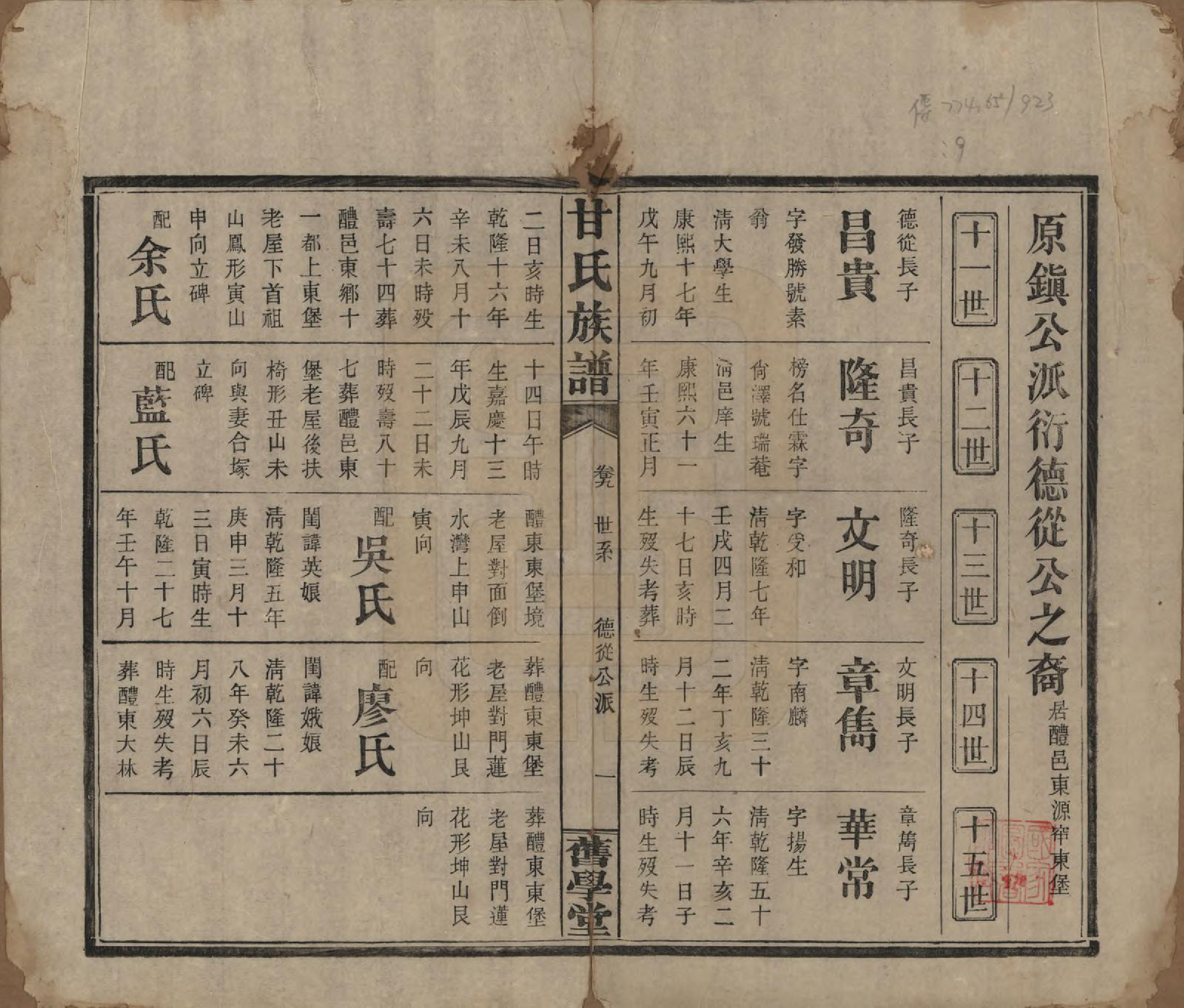 GTJP0371.甘.湖南浏阳.甘氏族谱.民国30年[1941]_009.pdf_第1页