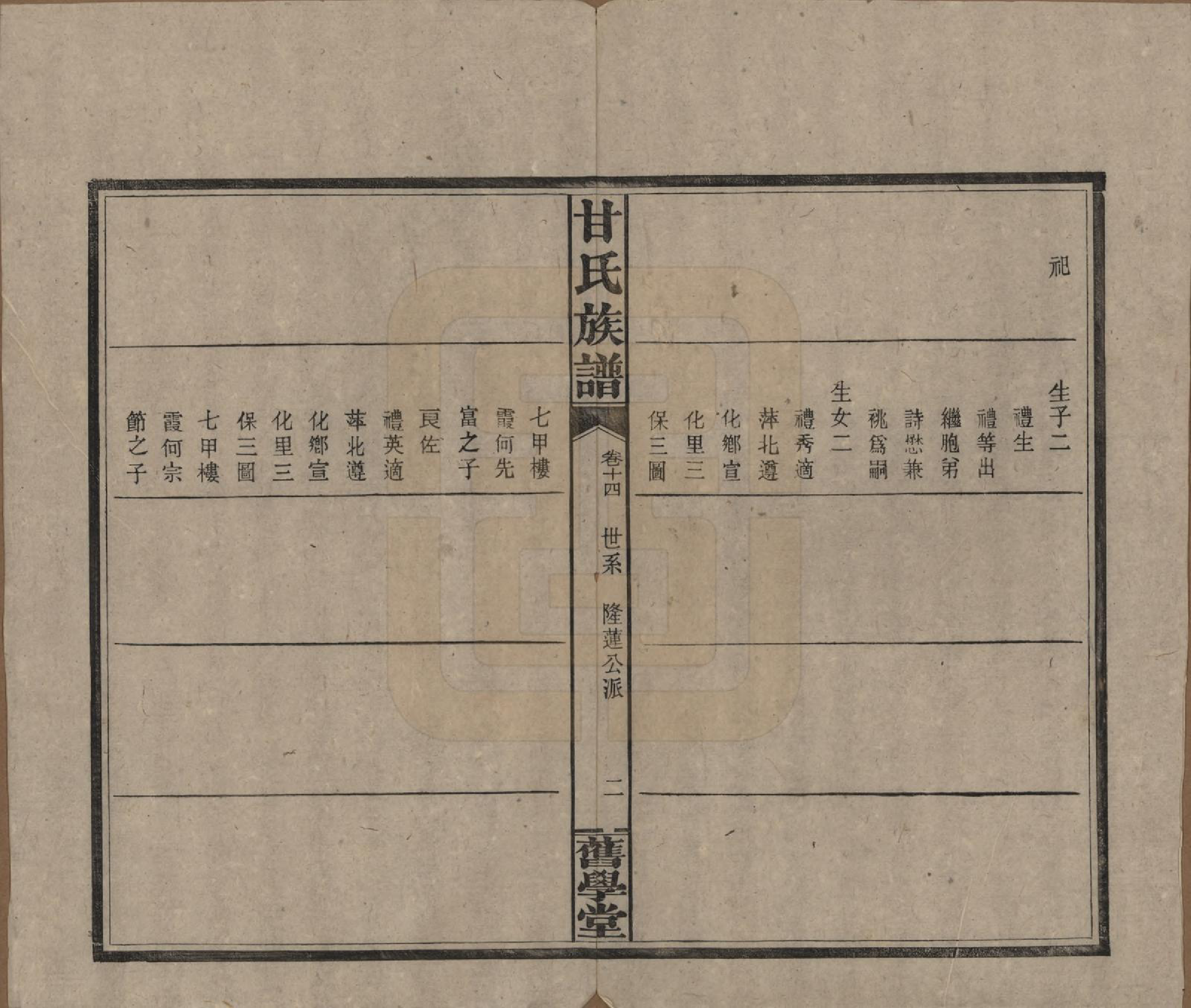 GTJP0371.甘.湖南浏阳.甘氏族谱.民国30年[1941]_014.pdf_第2页