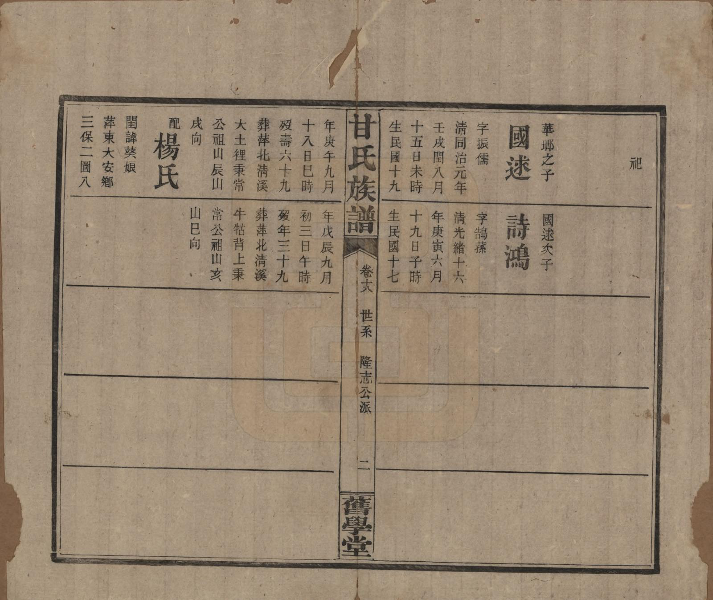 GTJP0371.甘.湖南浏阳.甘氏族谱.民国30年[1941]_018.pdf_第2页