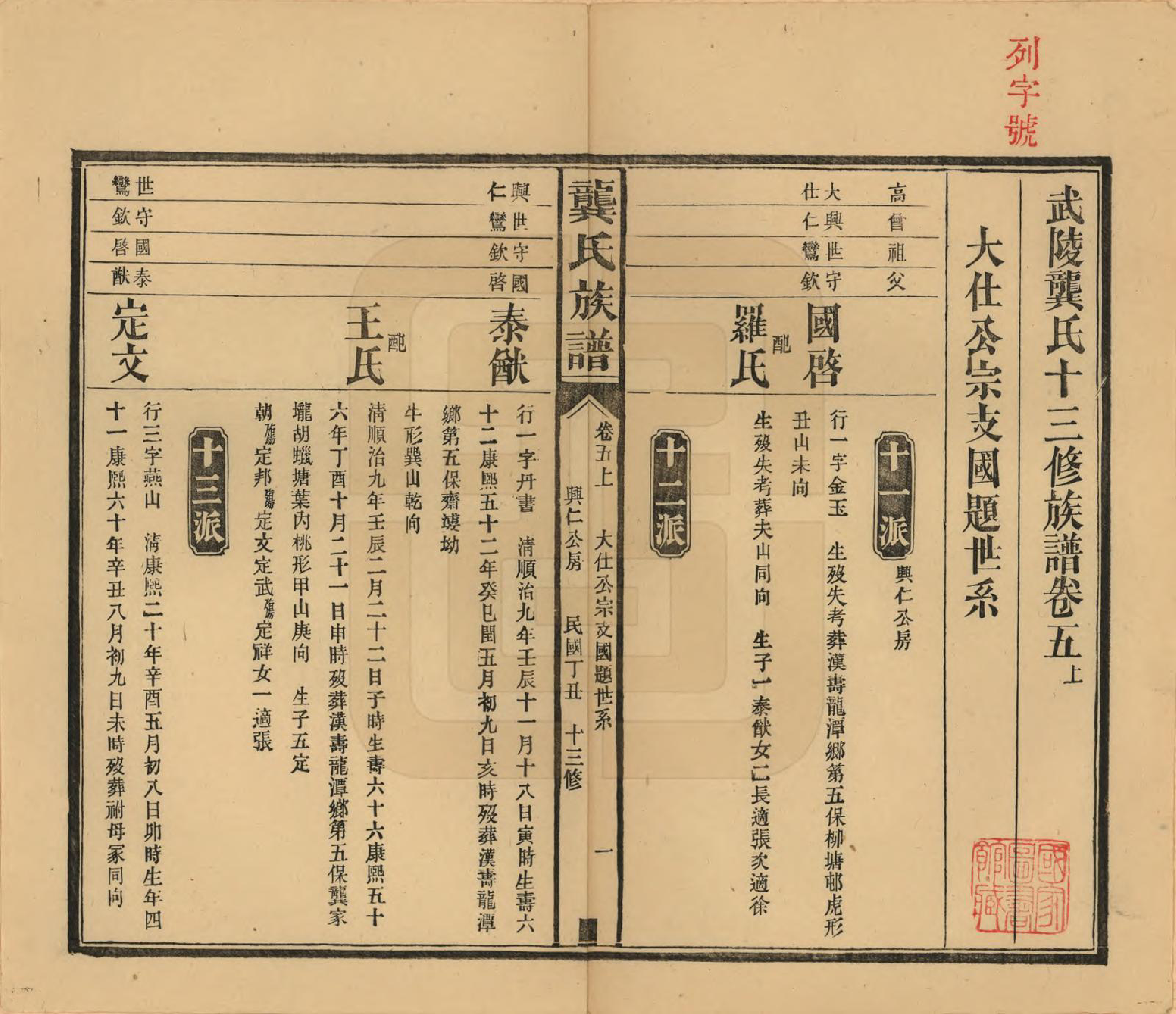 GTJP0407.龚.湖南武陵.武陵龚氏十三修族谱.民国26年(1937)_005.pdf_第1页