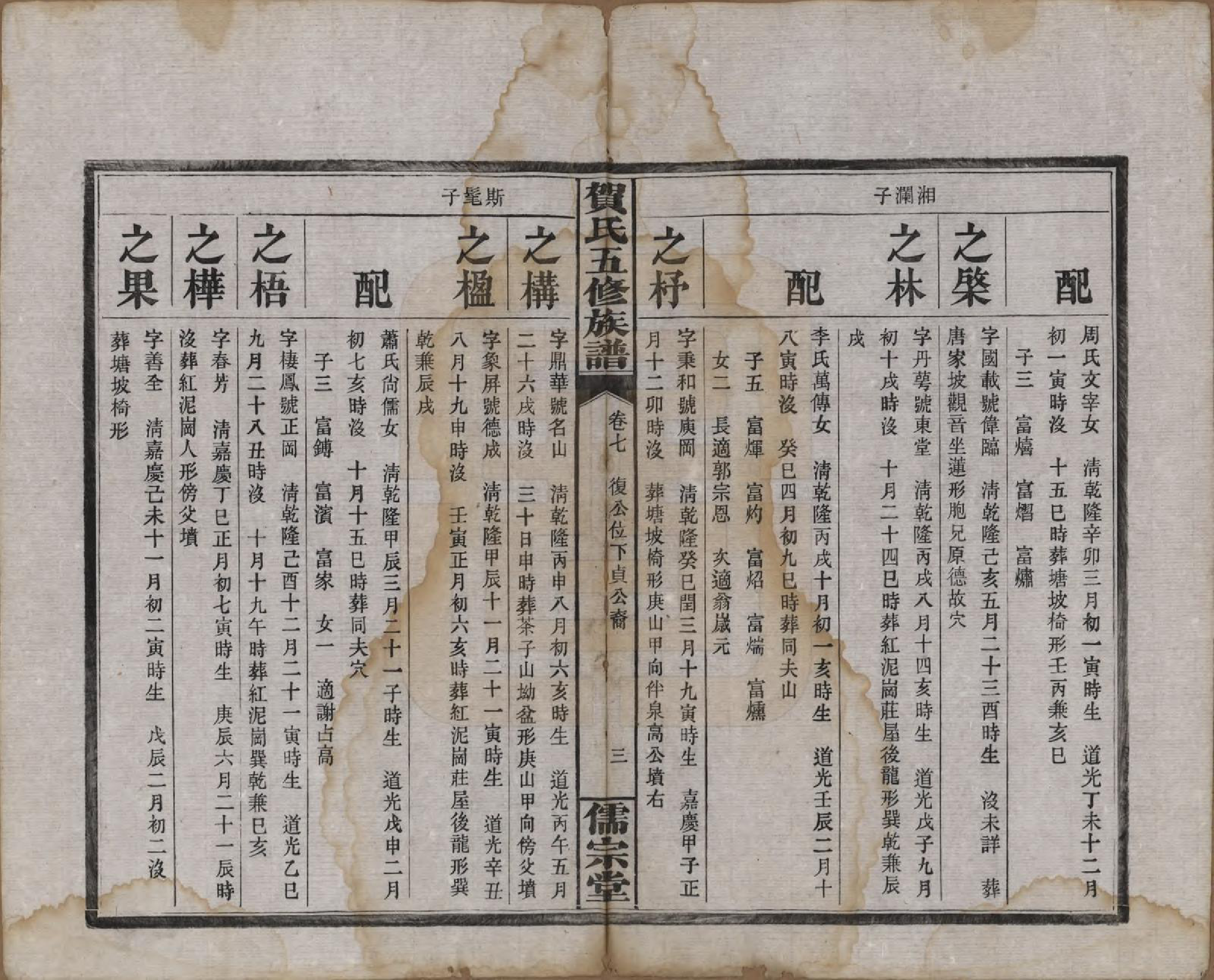 GTJP0497.贺.湖南醴陵.罗田贺氏五修族谱.民国22年(1933)_007.pdf_第3页