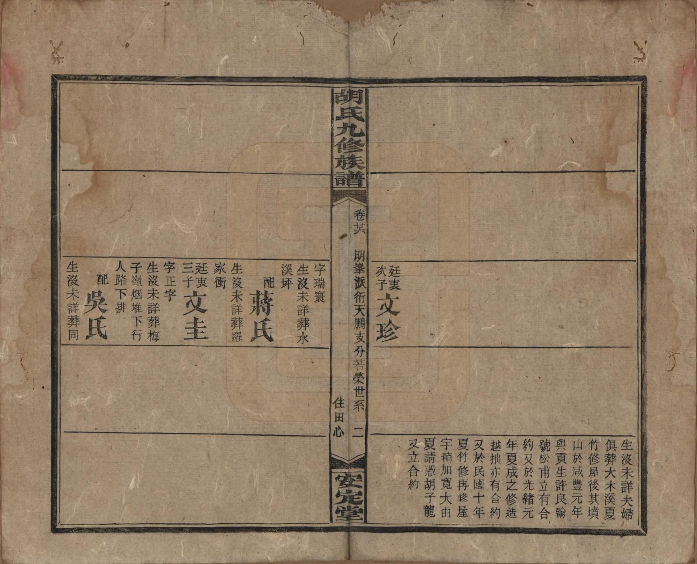 GTJP0517.胡.湖南安化.胡氏九修族谱六十卷卷首三卷.民国二十四年（1935）_026.pdf_第2页