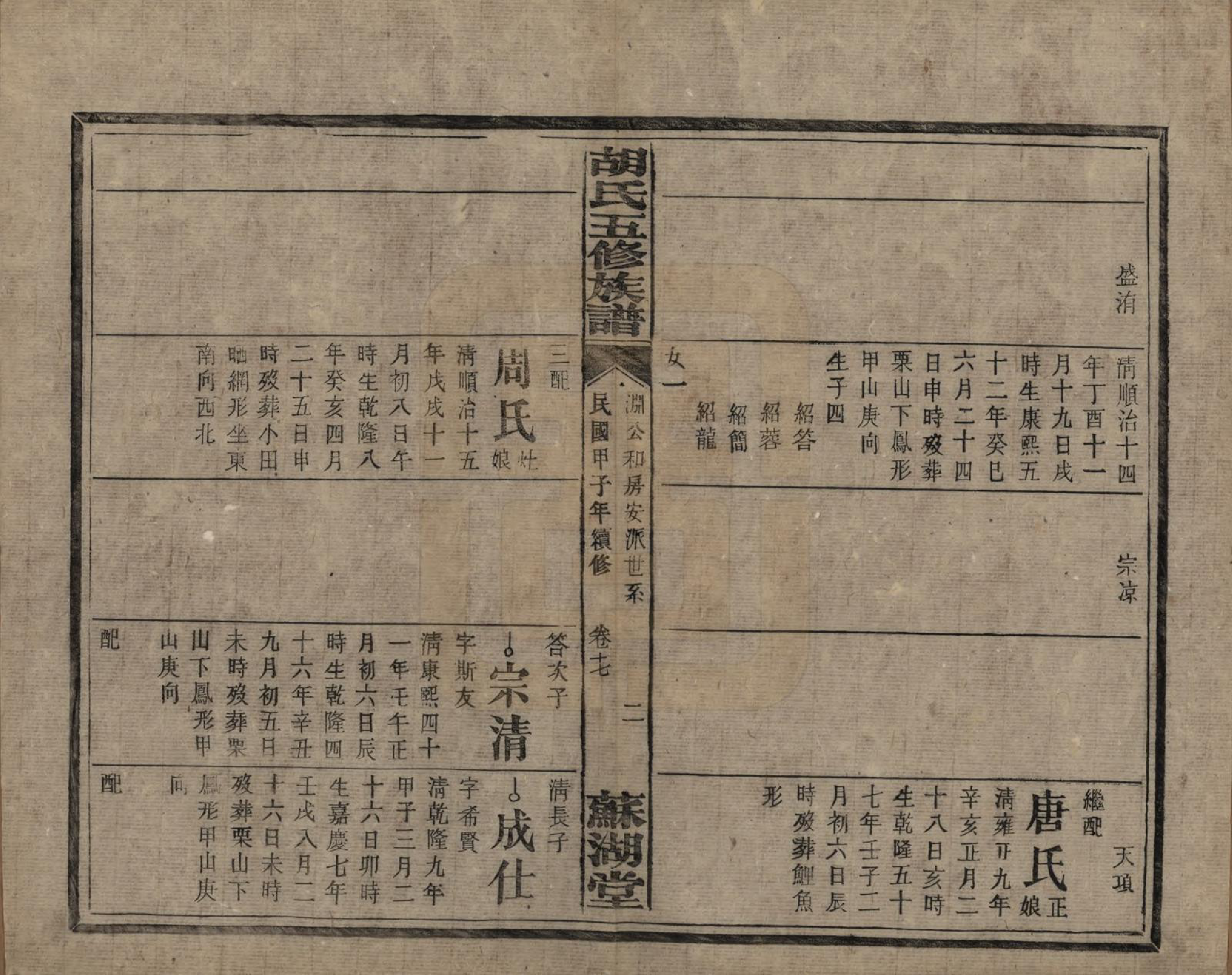 GTJP0531.胡.湖南衡阳.胡氏五修族谱.民国十三年（1924）_018.pdf_第2页