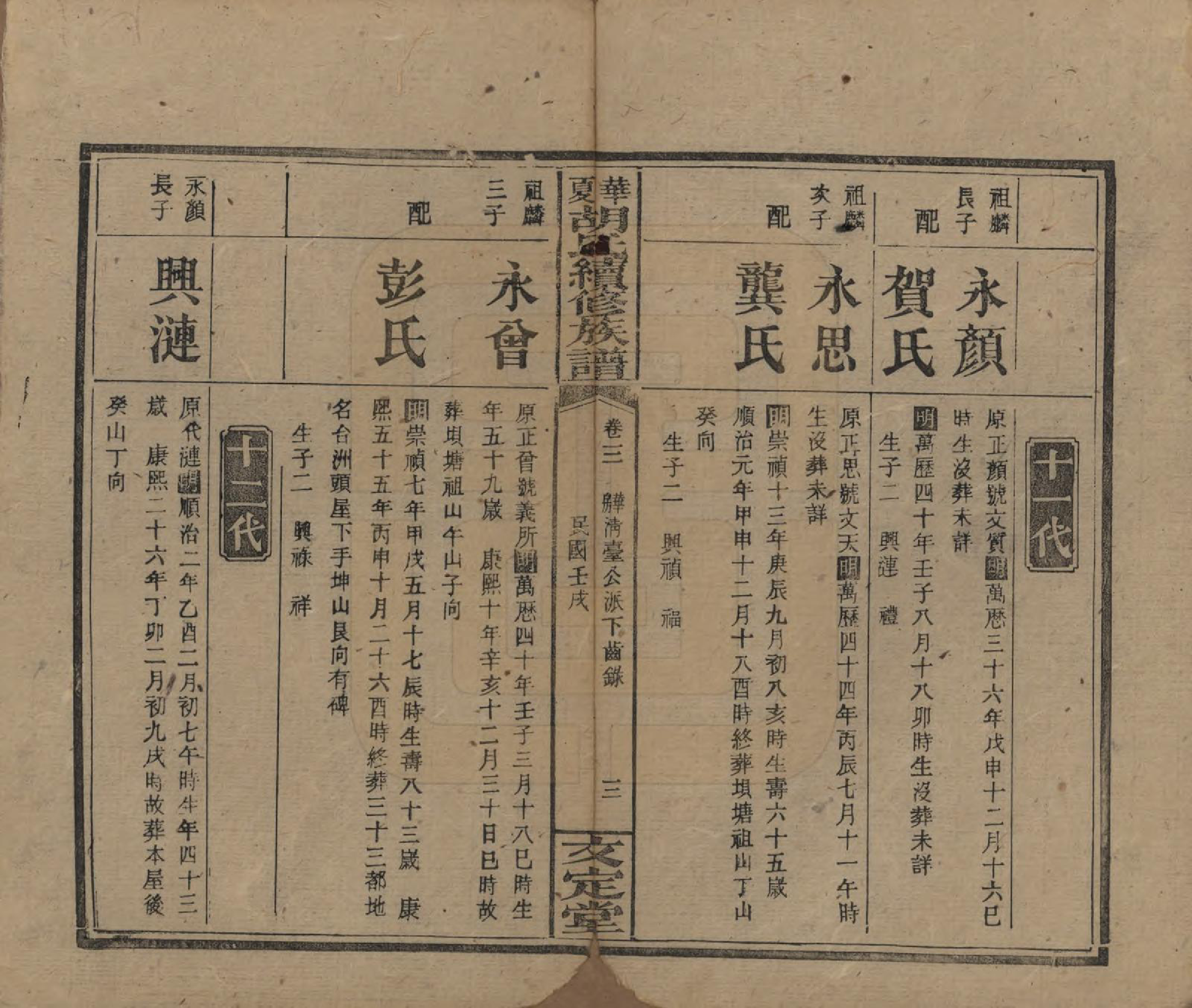 GTJP0532.胡.湖南湘乡.华夏胡氏续修族谱八卷卷首二卷.民国十一年（1922）_003.pdf_第3页