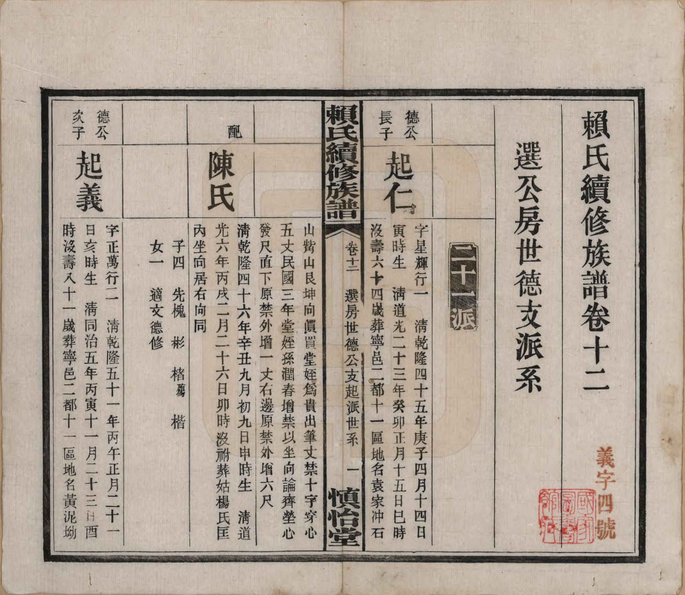 GTJP0752.赖.湖南澧陵.赖氏续修族谱.民国14年[1925]_012.pdf_第2页