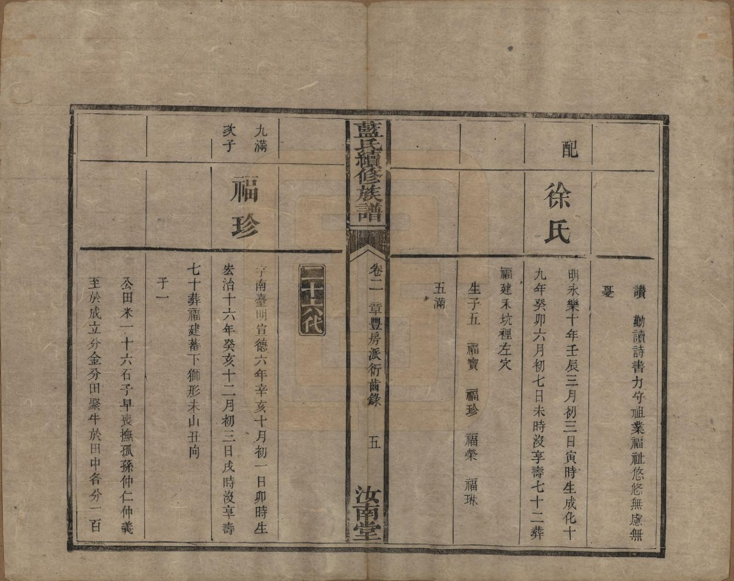 GTJP0755.蓝.湖南.蓝氏续修族谱八卷首一卷末一卷.清光绪七年（1881）_002.pdf_第2页