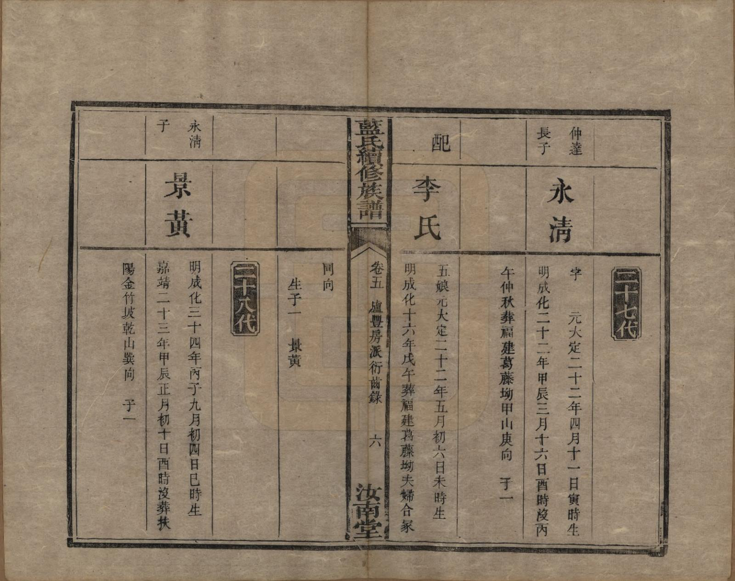 GTJP0755.蓝.湖南.蓝氏续修族谱八卷首一卷末一卷.清光绪七年（1881）_005.pdf_第2页