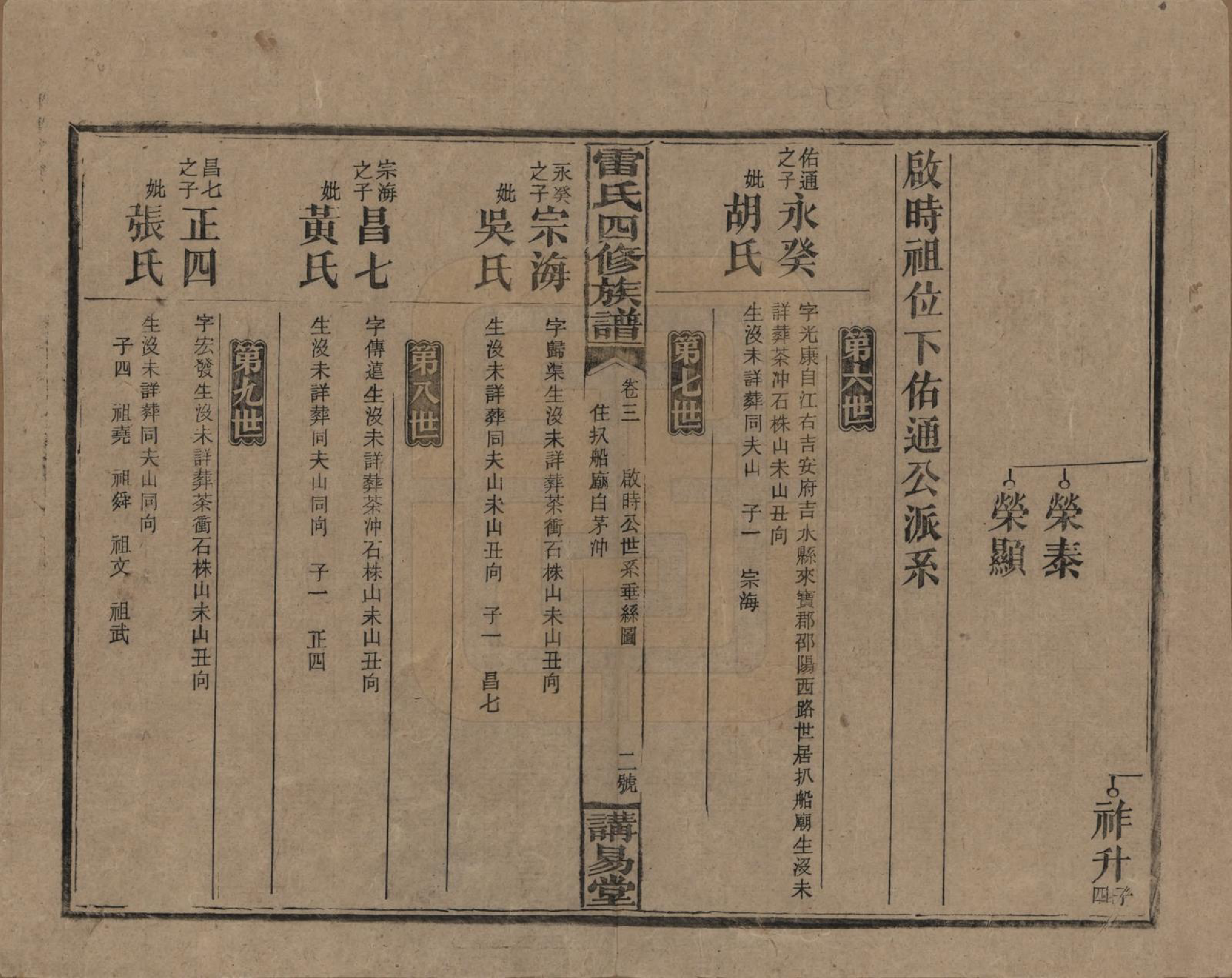 GTJP0761.雷.湖南邵阳.雷氏四修支谱.民国23年[1934]_203.pdf_第2页