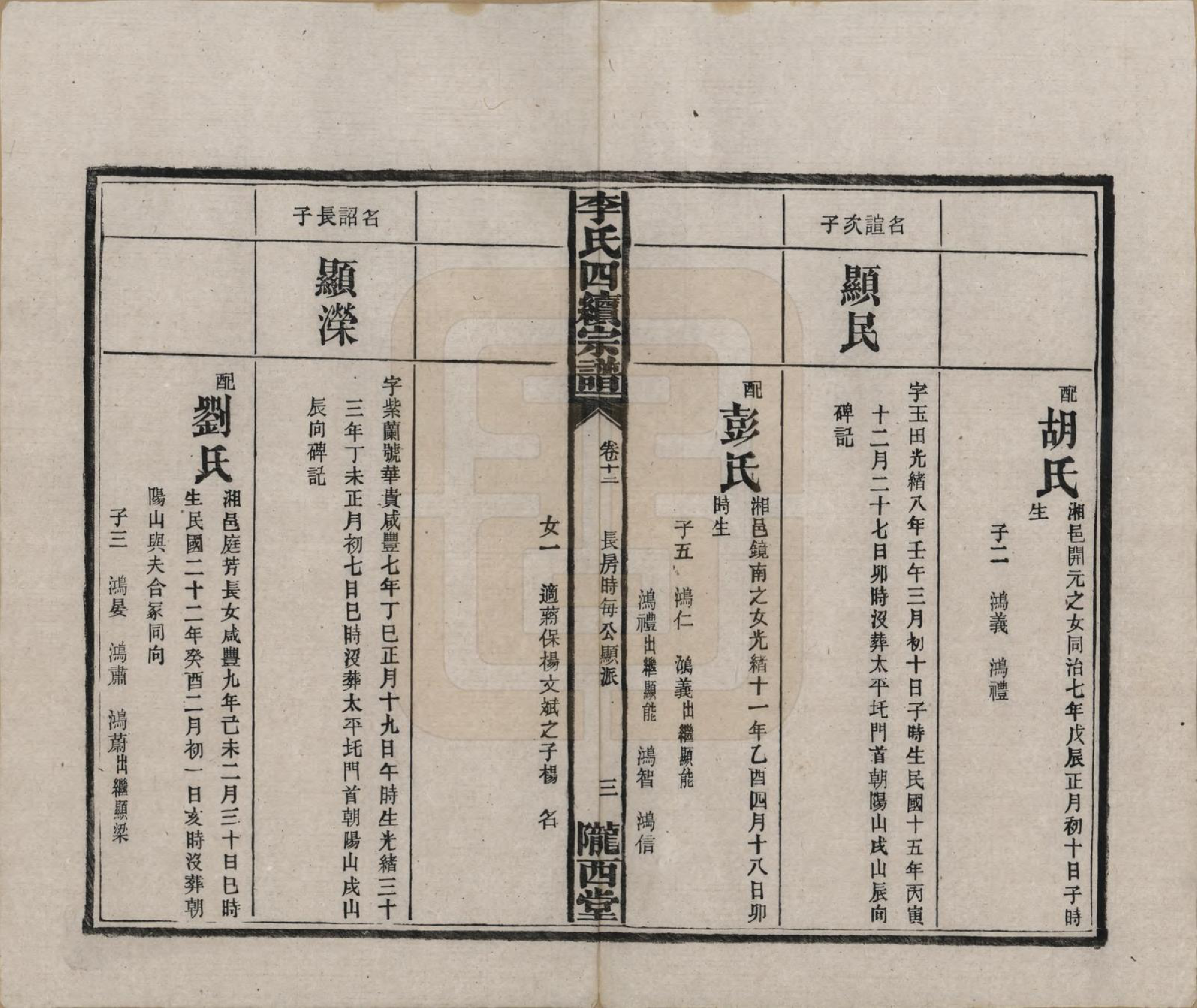 GTJP0786.李.湖南沅江.李氏四续宗谱.民国22年（1933）_012.pdf_第3页