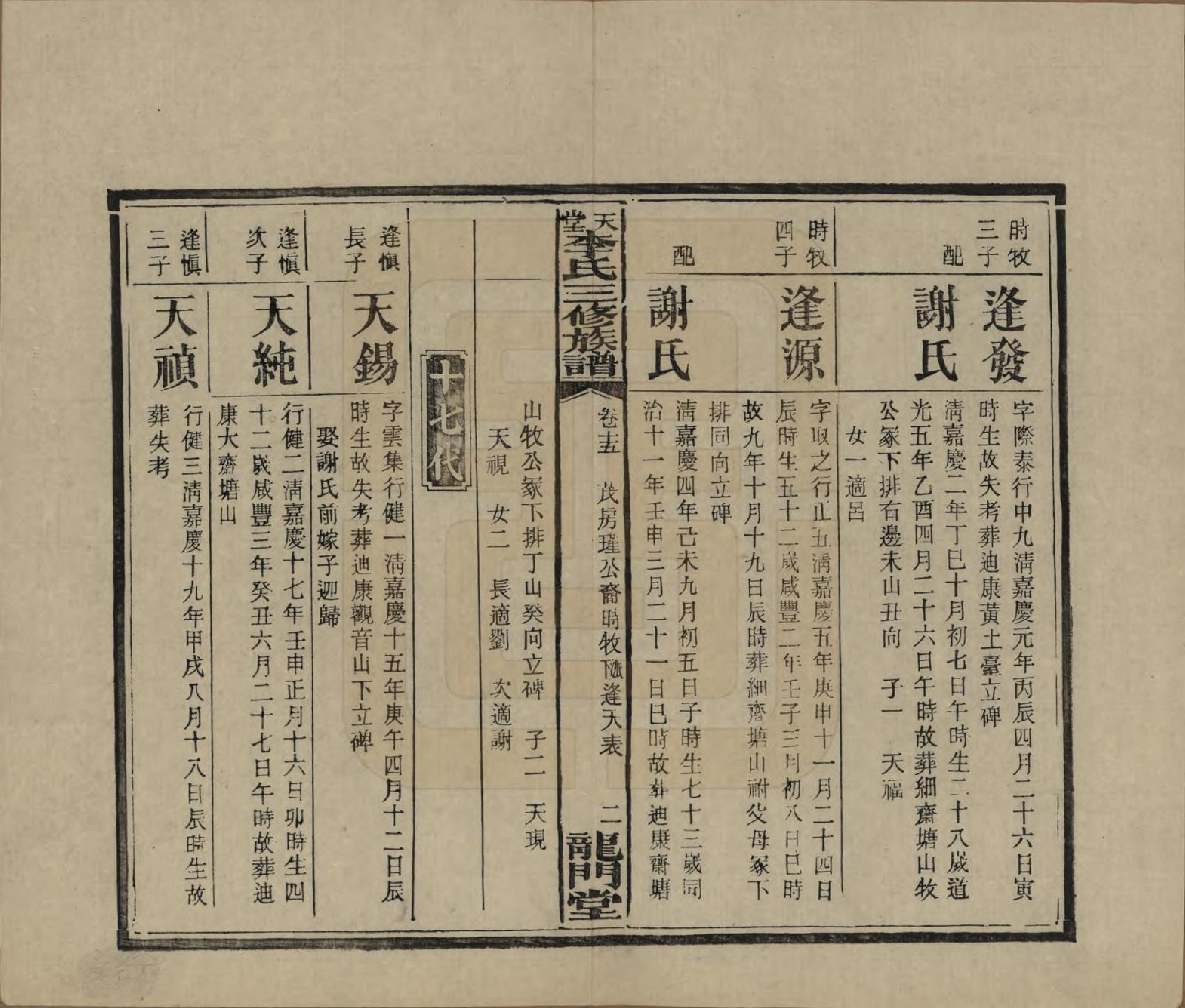 GTJP0798.李.湖南湘乡.天堂李氏三修族谱.民国35年（1946）_015.pdf_第2页