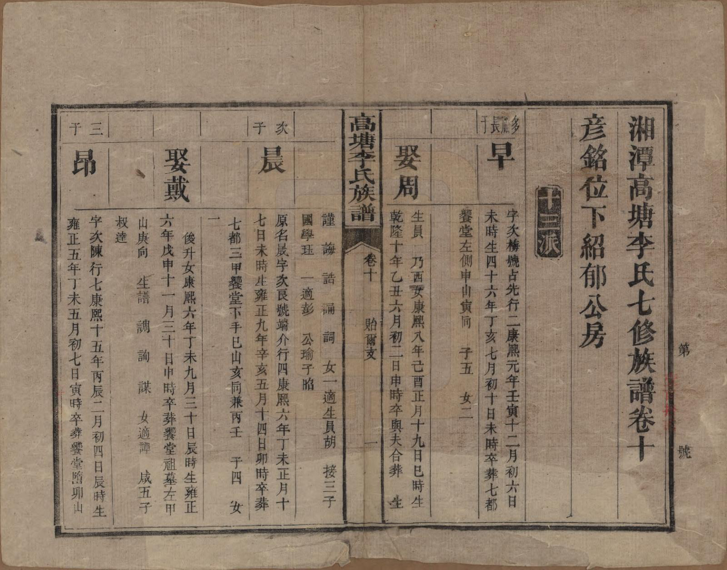GTJP0858.李.湖南湘潭.湘潭高塘李氏族谱十二卷首一卷末一卷.清同治四年（1865）_010.pdf_第1页