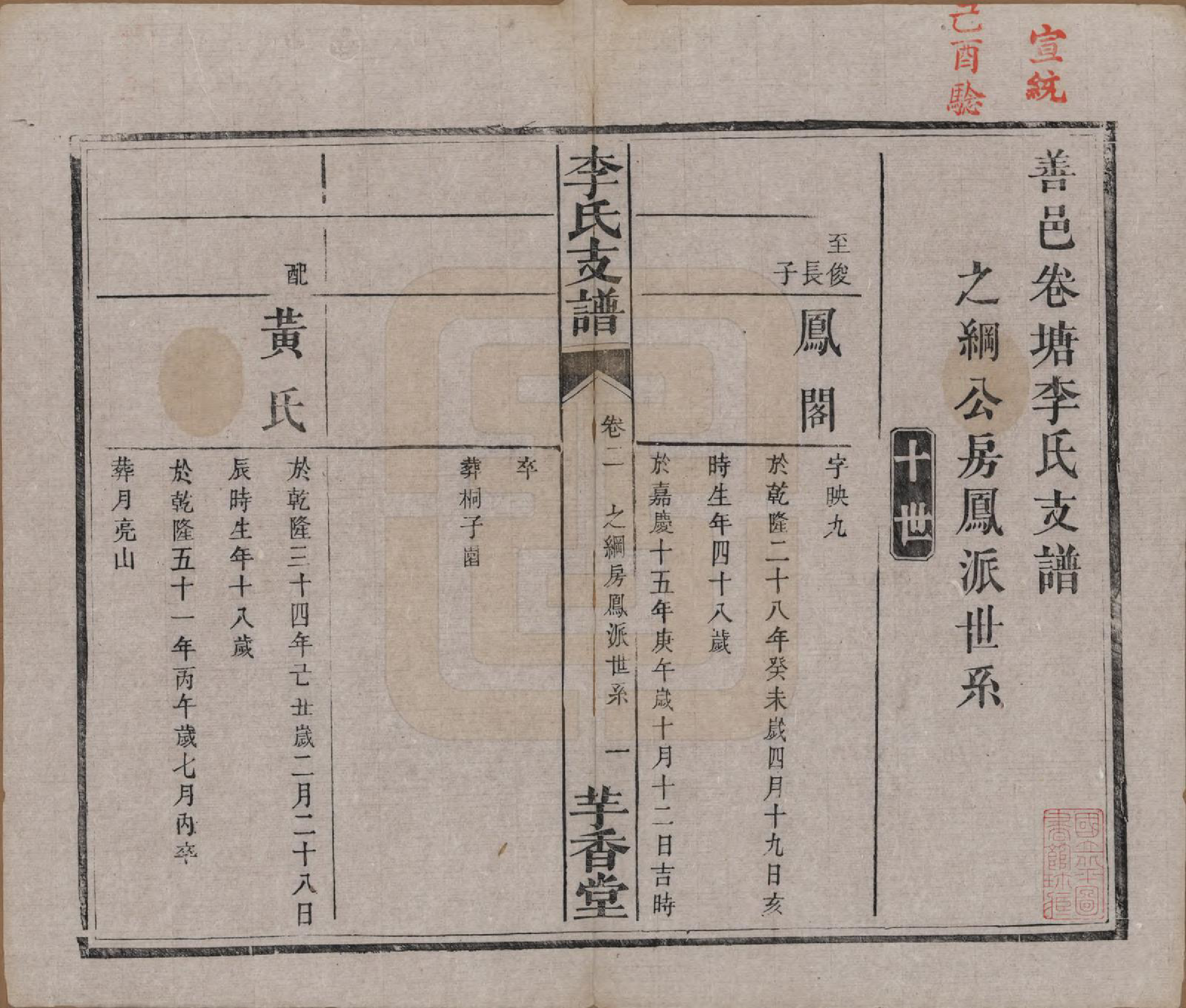 GTJP0859.李.湖南.李氏支谱四卷首三卷.清同治四年（1875）_002.pdf_第1页
