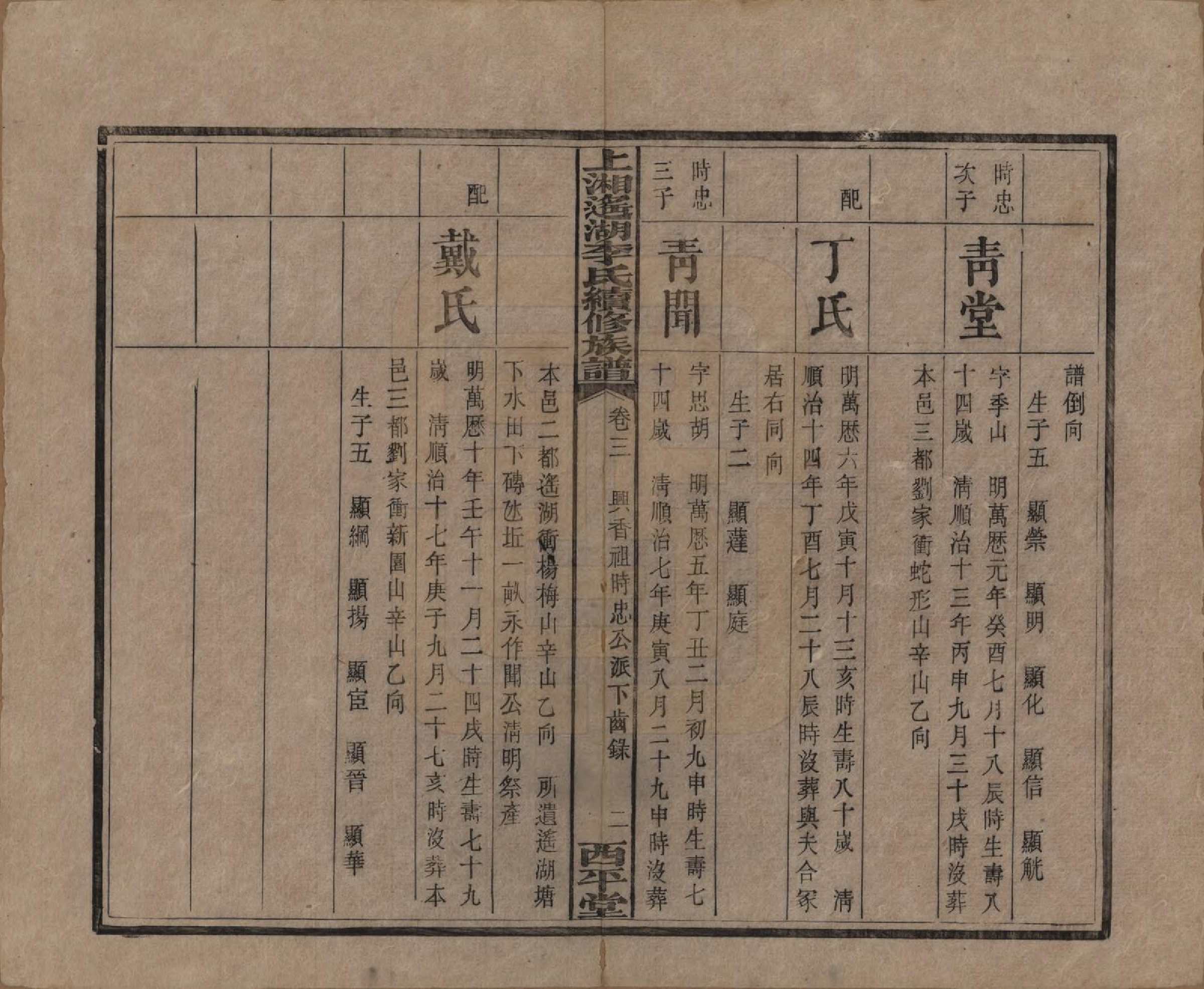 GTJP0862.李.湖南湘乡.遥湖西平李氏族谱十七卷.清宣统三年（1911）_003.pdf_第2页