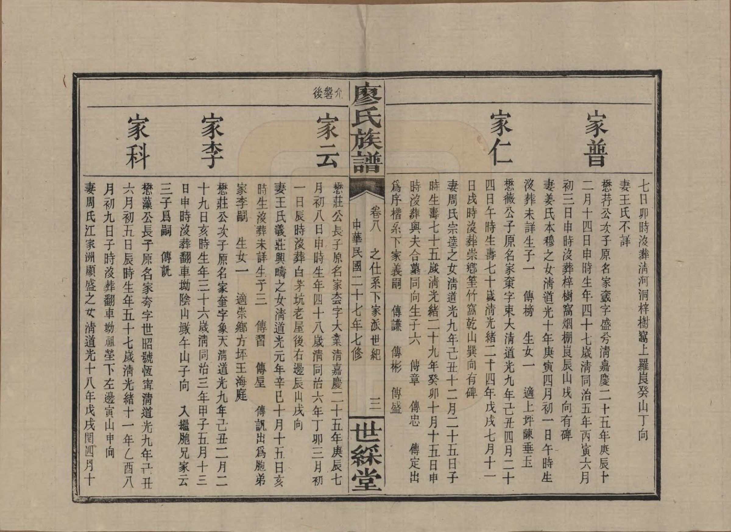 GTJP0874.廖.湖南浏阳.浏东廖氏族谱.民国二十八年（1939年）_008.pdf_第3页