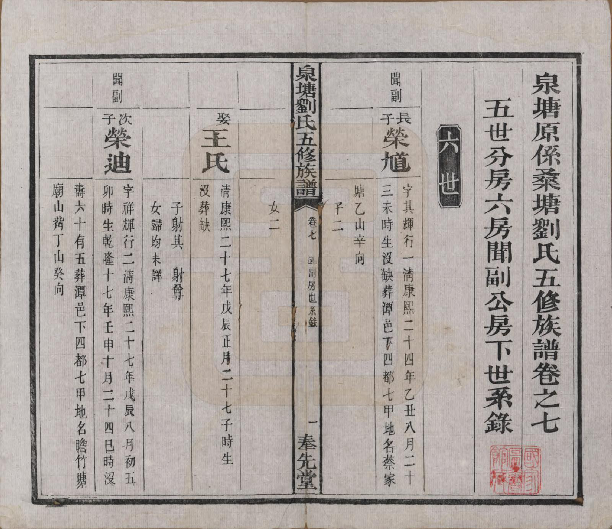 GTJP0928.刘.湖南善化.泉塘原系桑塘刘氏五修族谱七卷首三卷.民国七年(1918)_007.pdf_第2页