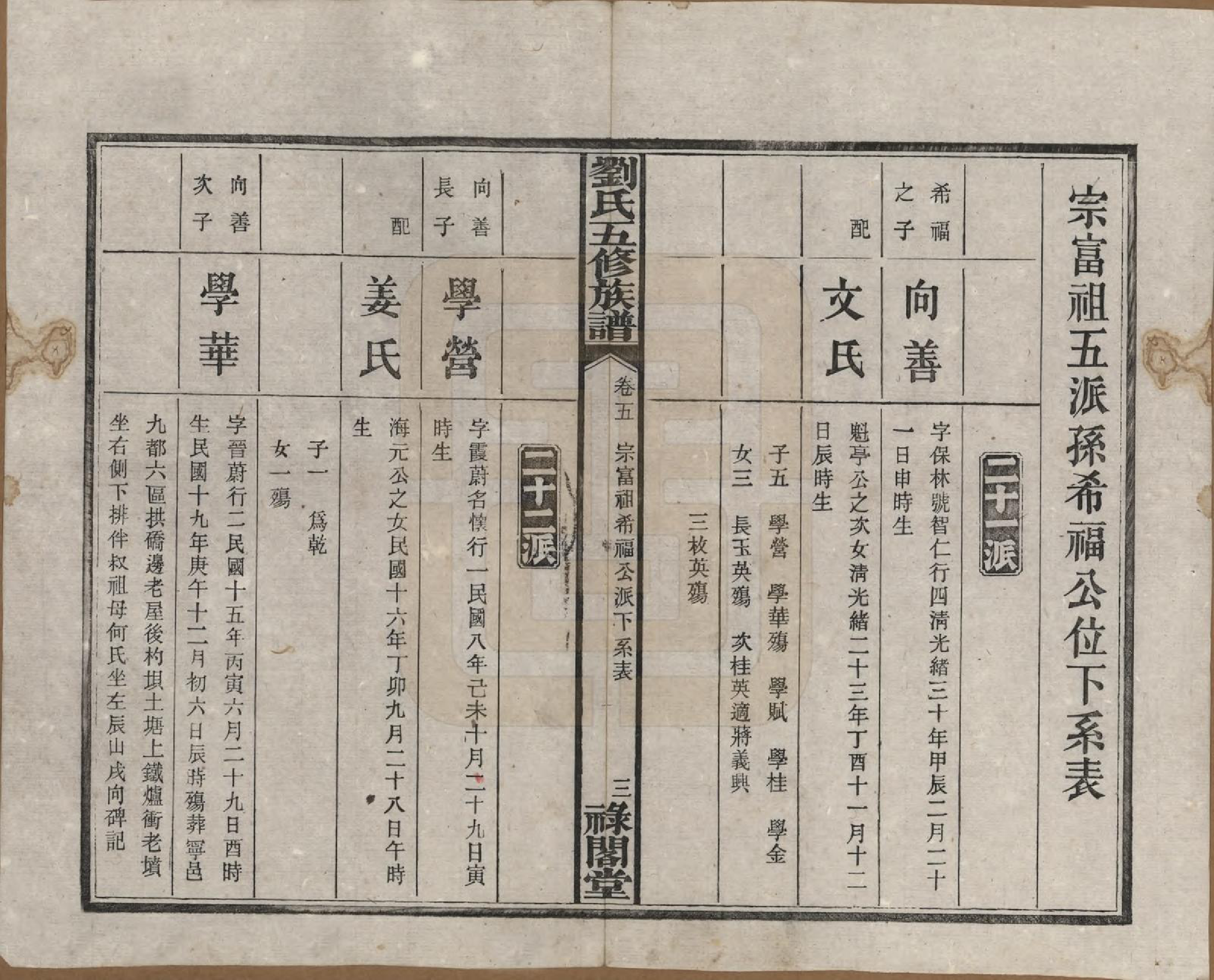 GTJP0937.刘.湖南宁乡.刘氏五修族谱七卷卷首三卷.民国三十七年（1948）_005.pdf_第3页