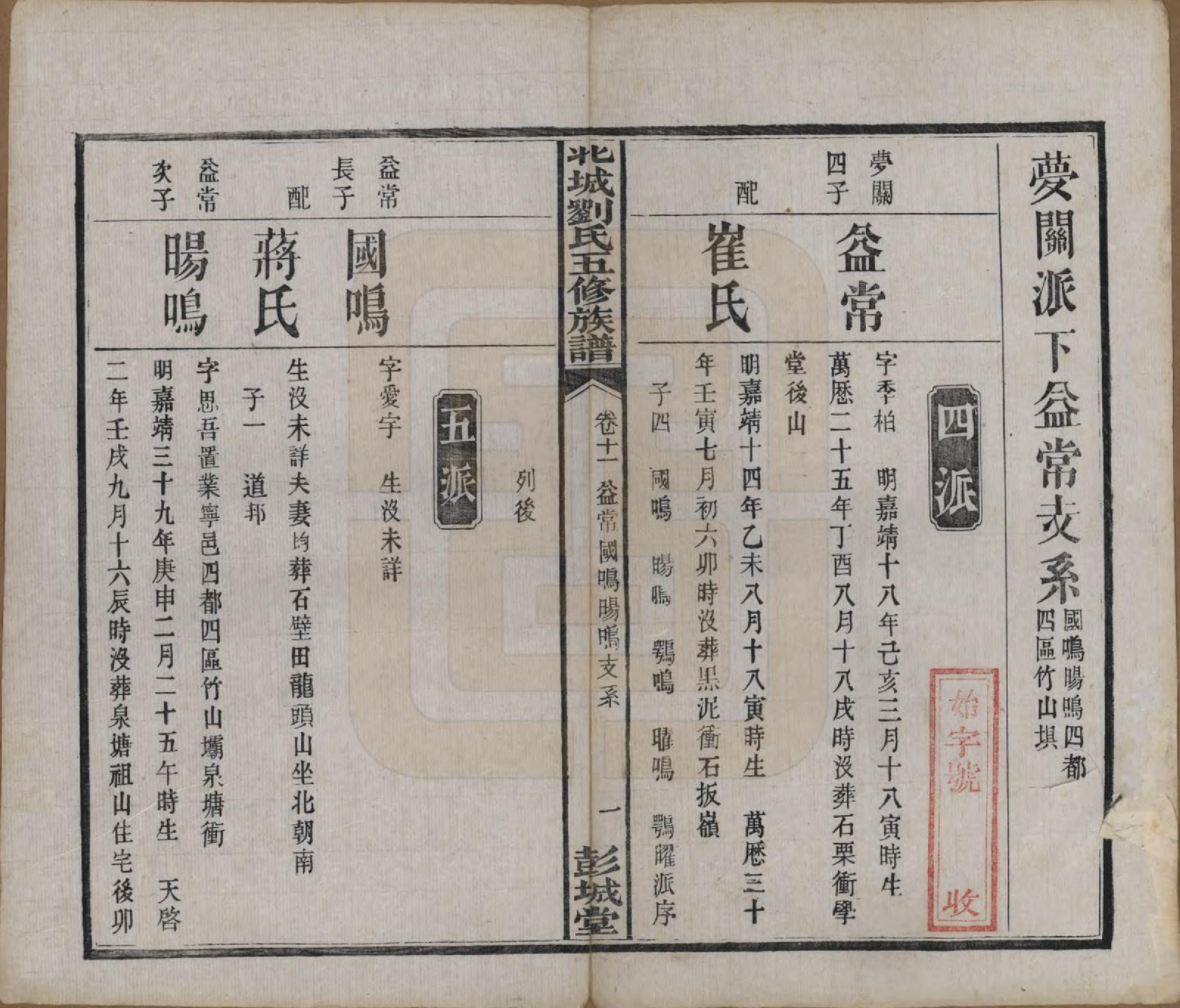 GTJP0955.刘.湖南宁乡.沩宁北城刘氏五修族谱二十卷.民国五年（1916）_011.pdf_第2页
