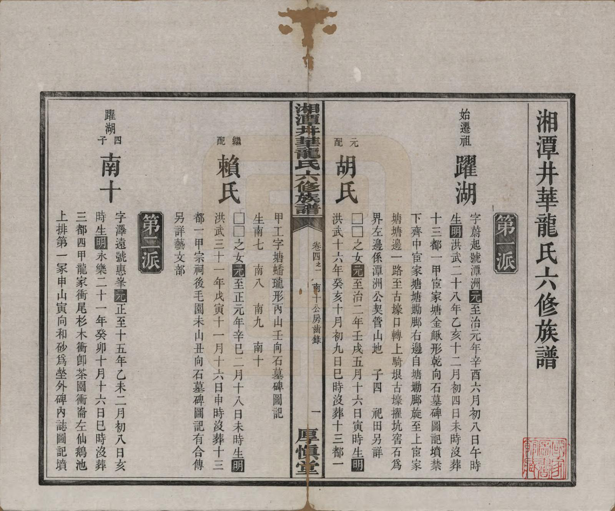GTJP0998.龙.湖南湘潭.湘潭井华龙氏六修族谱.民国23年[1934]_004.pdf_第1页
