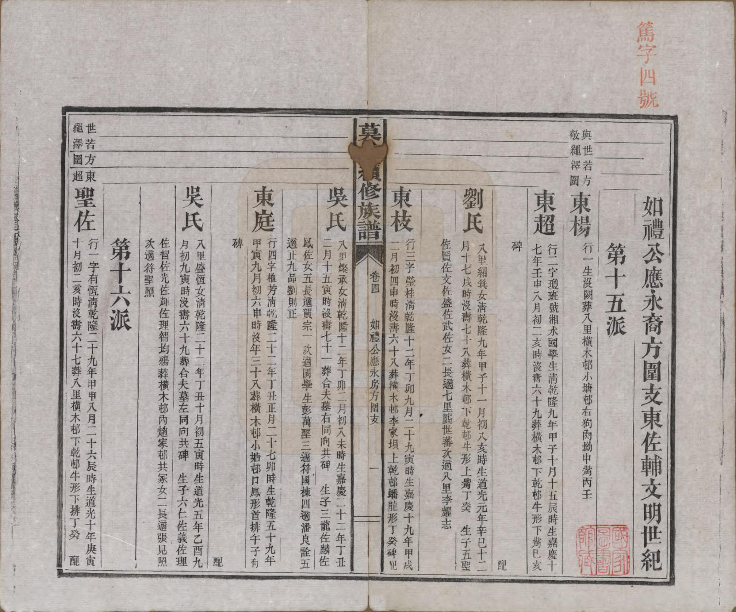 GTJP1097.莫.湖南益阳.莫氏续修族谱（四修）十七卷卷首二卷卷末四卷.民国三年（1914）_004.pdf_第1页