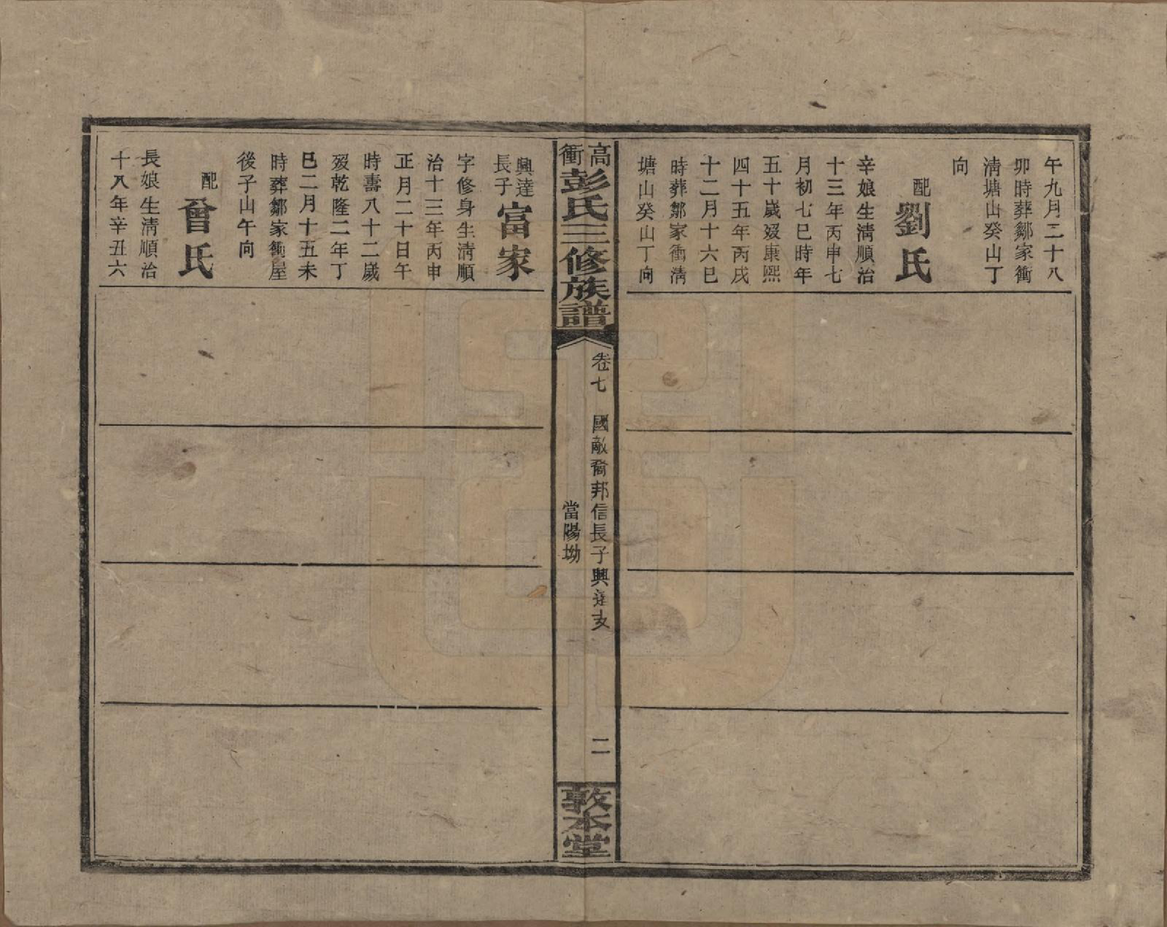 GTJP1139.彭.湖南湘乡.高冲彭氏三修族谱.民国31年[1942]_007.pdf_第2页