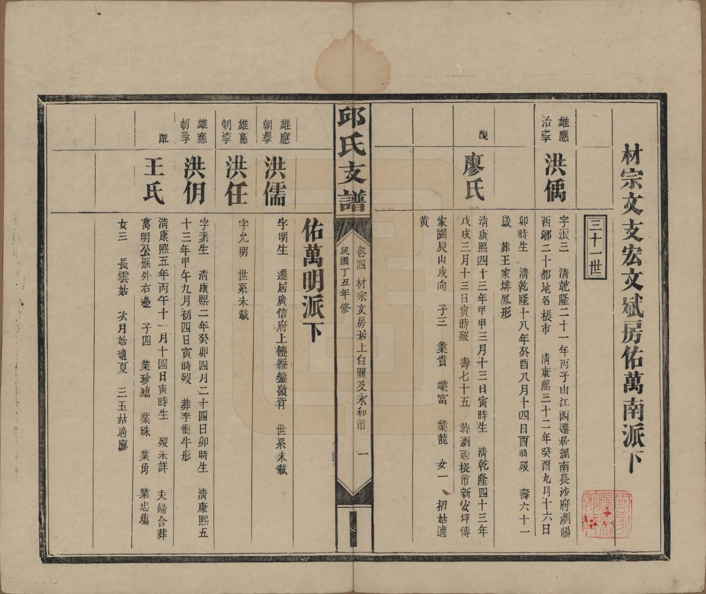 GTJP1204.邱.湖南浏阳.邱氏支谱.民国二十六年（1937）_004.pdf_第1页
