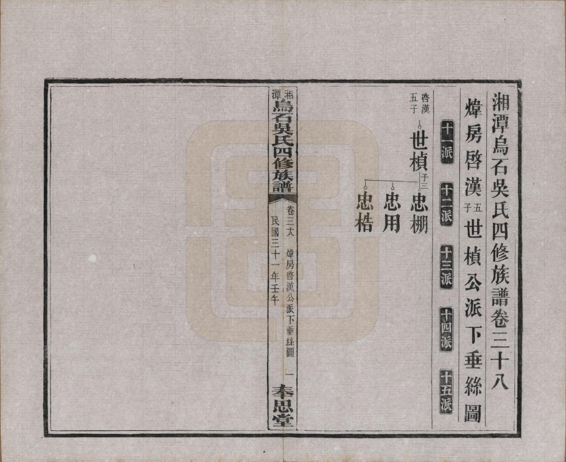 GTJP1662.吴.湖南湘潭.湘潭乌石吴氏四修族谱五十九卷.民国三十一年（1942）_038.pdf_第1页