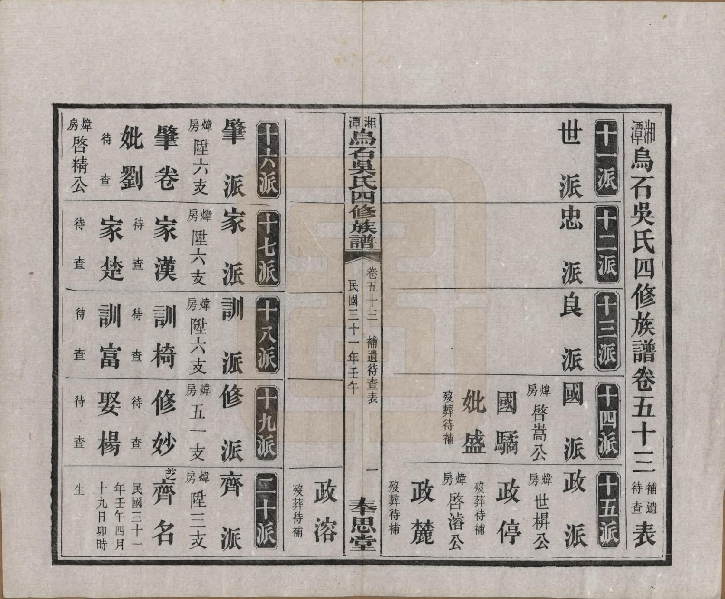 GTJP1662.吴.湖南湘潭.湘潭乌石吴氏四修族谱五十九卷.民国三十一年（1942）_053.pdf_第1页